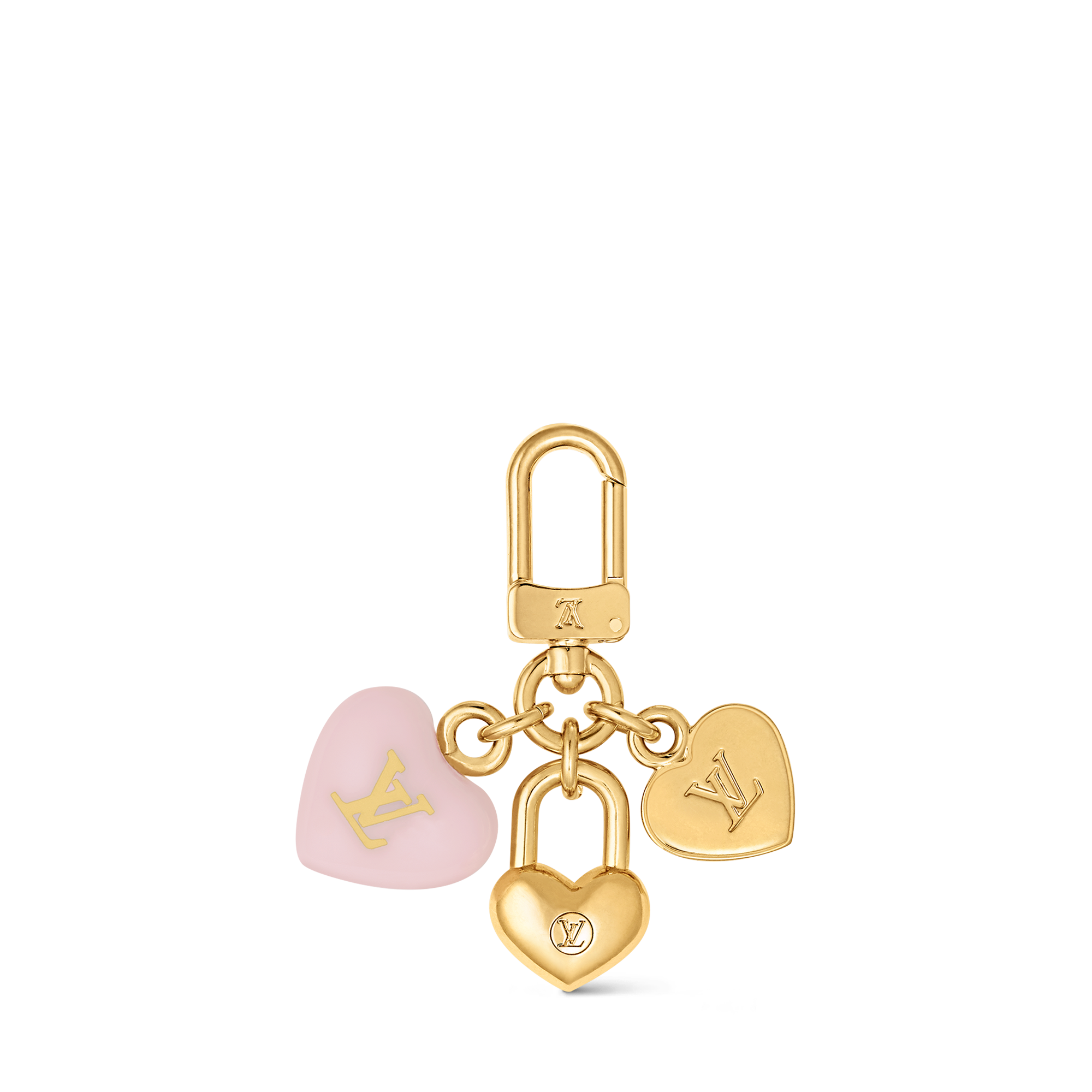 Móc Khóa Micro Charms LV Heart . in Đồ Nữ