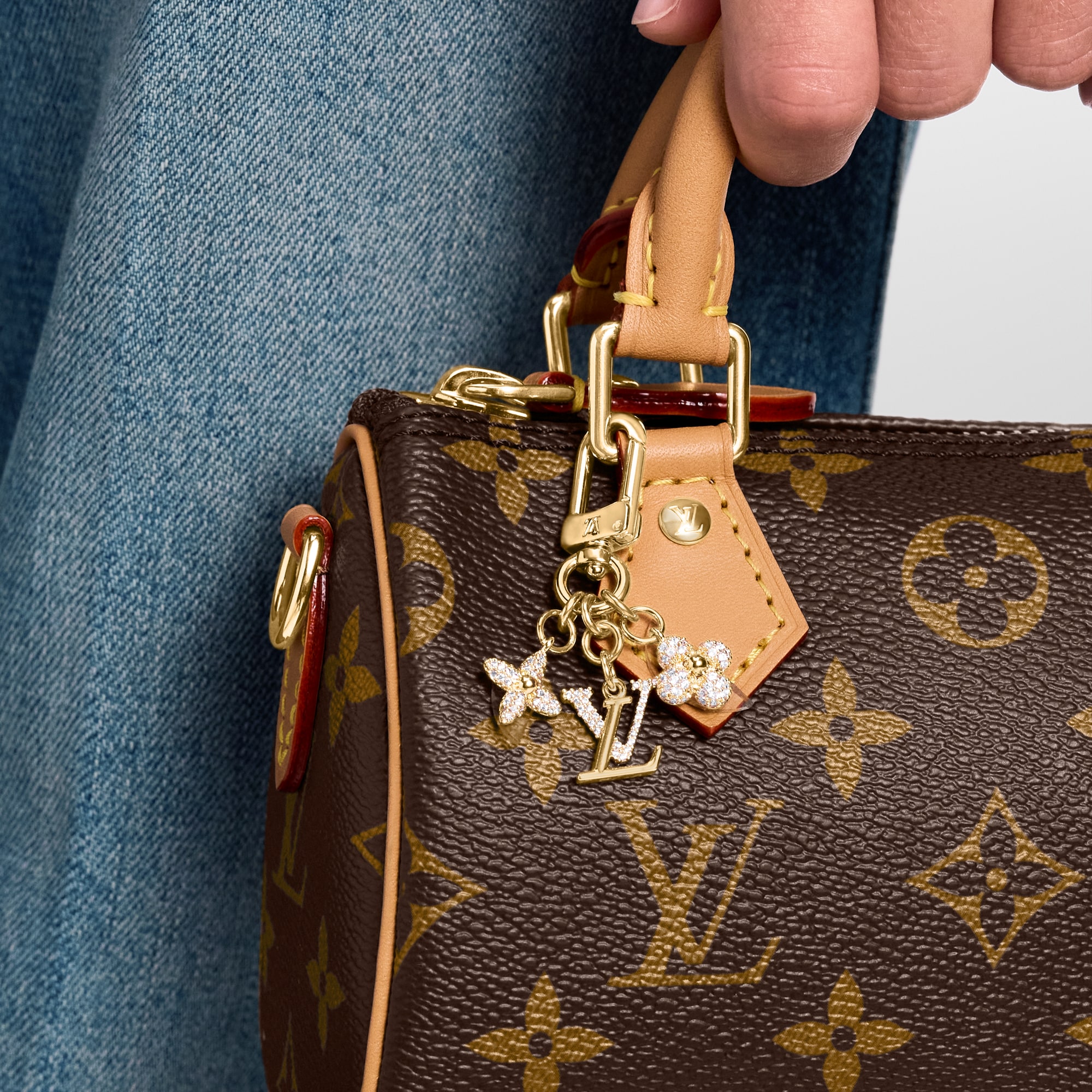 Móc Khóa Micro Charms LV Iconic . in Đồ Nữ