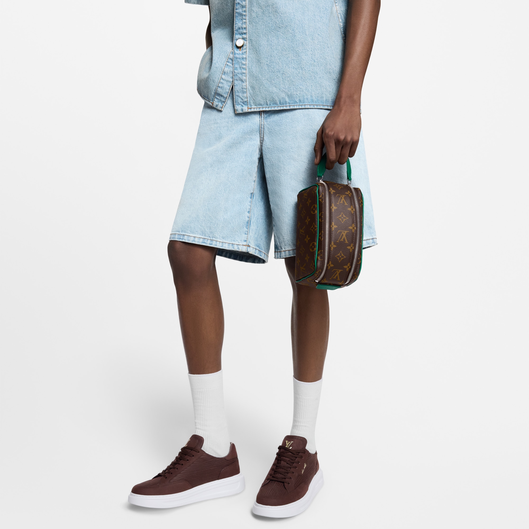 Túi Mini Dopp Kit Monogram Macassar in Đồ Nam
