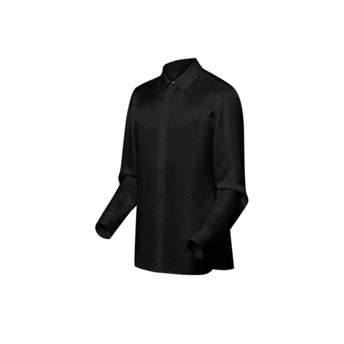 Áo Sơ Mi Lụa in Đồ Nam's Trang phục Áo sơ mi collections by Louis Vuitton (Thu phóng sản phẩm)