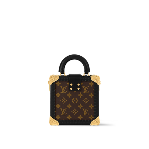 Túi Dạng Hộp Mini Square Trunk Acanto Monogram Macassar in Les Extraordinaires's Rương Thiết kế theo mùa collections by Louis Vuitton (Thu phóng sản phẩm)
