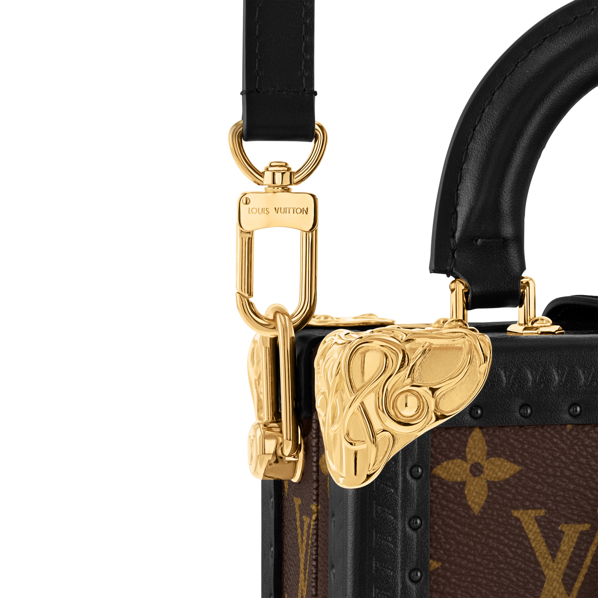 Túi Dạng Hộp Mini Square Trunk Acanto Monogram Macassar in Les Extraordinaires