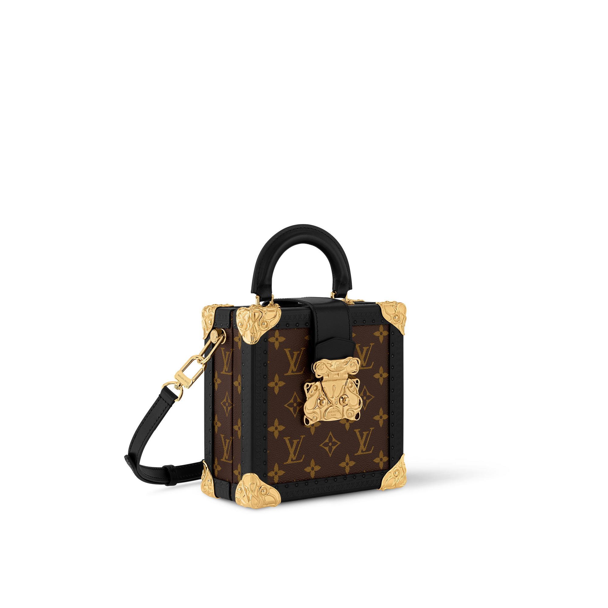 Túi Dạng Hộp Mini Square Trunk Acanto Monogram Macassar in Les Extraordinaires
