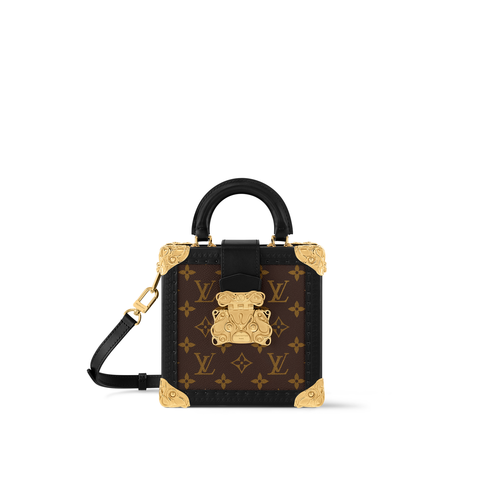 Túi Dạng Hộp Mini Square Trunk Acanto Monogram Macassar in Les Extraordinaires