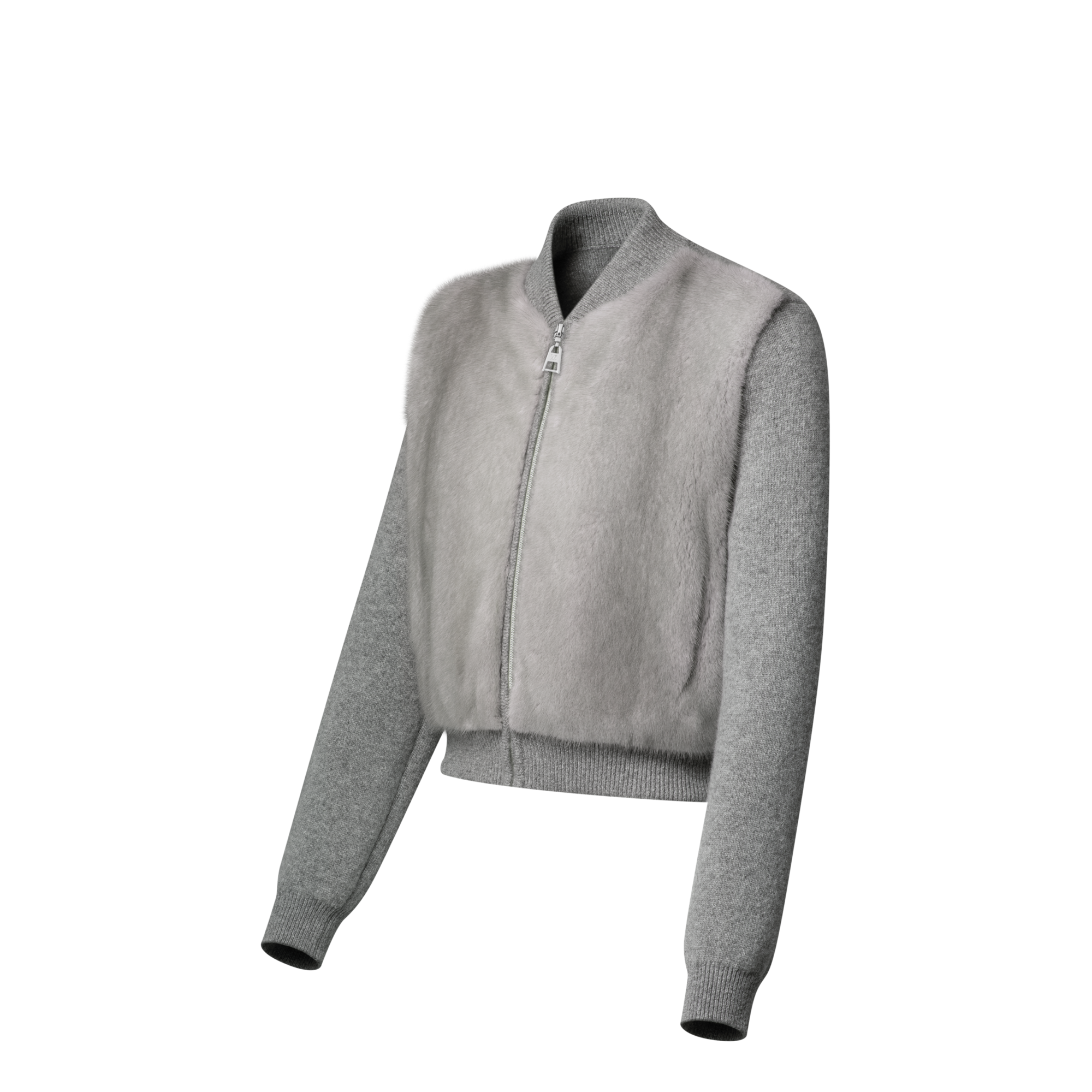 Mink Bomber Jacket W/ Knit  in Đồ Nữ