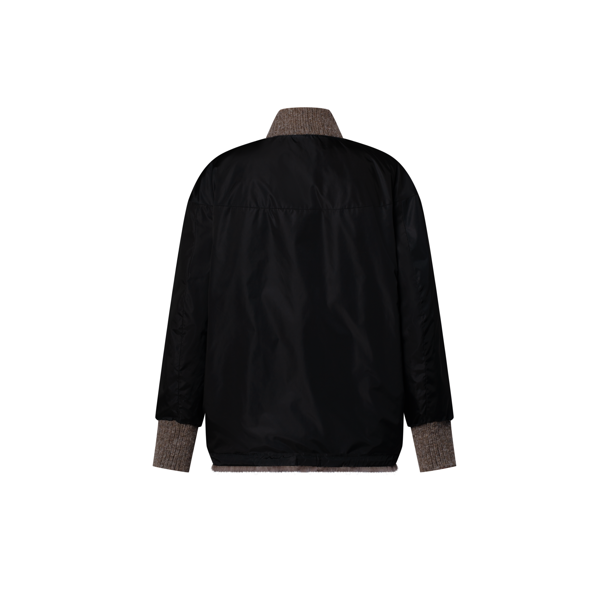 Mink Intarsia Chalet Bomber Jacket  in Đồ Nữ