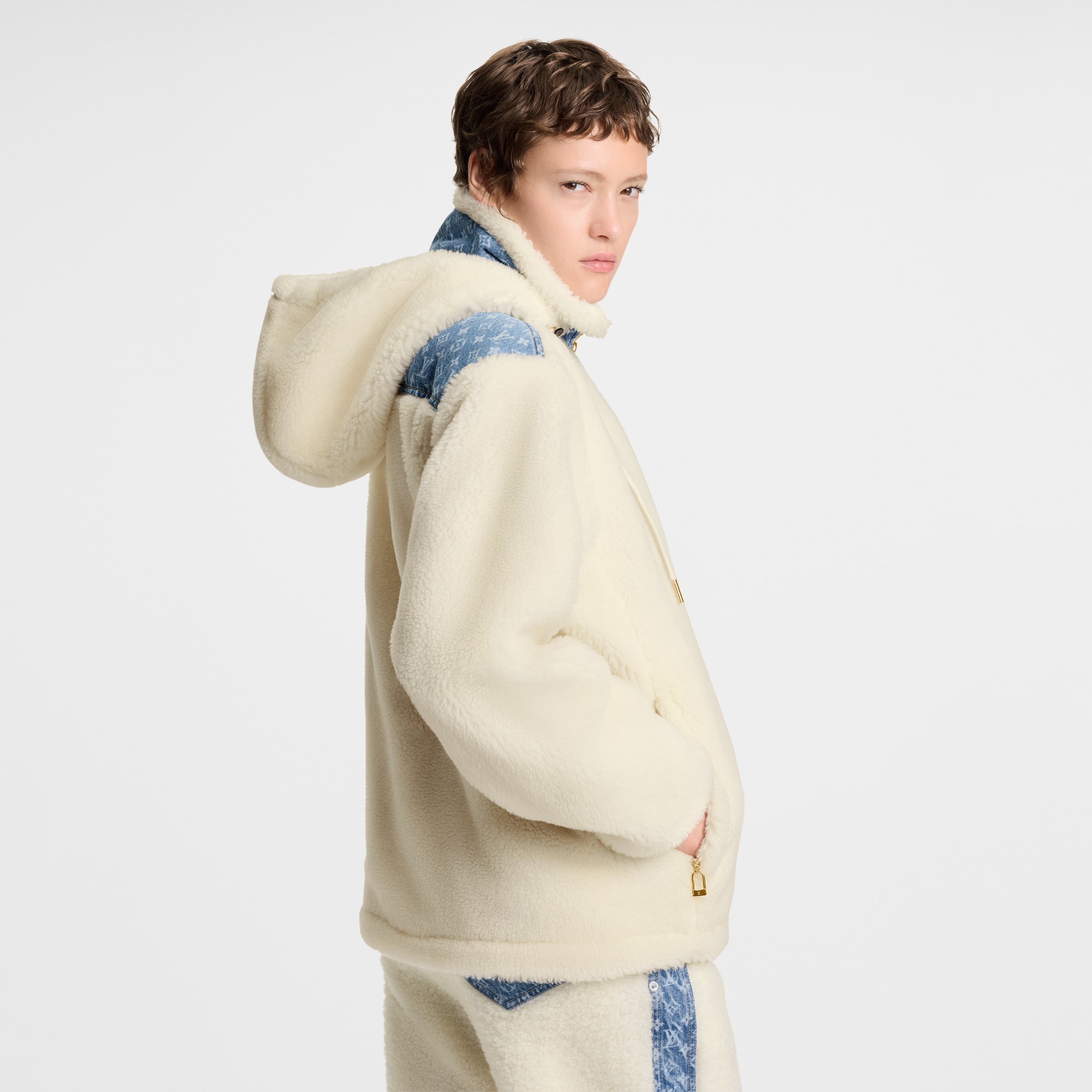 Monogram Accent Fleece Jacket  in Đồ Nữ
