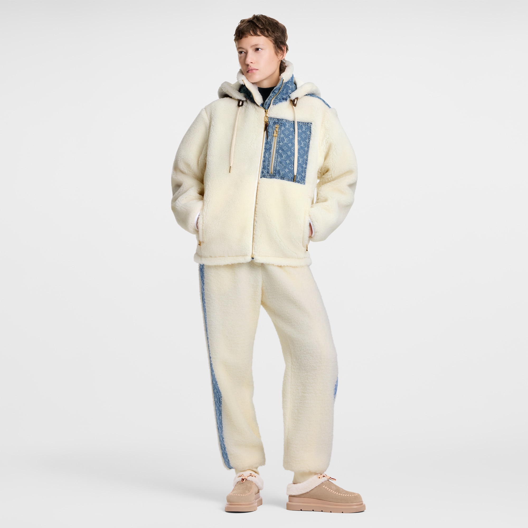 Monogram Accent Fleece Jacket  in Đồ Nữ
