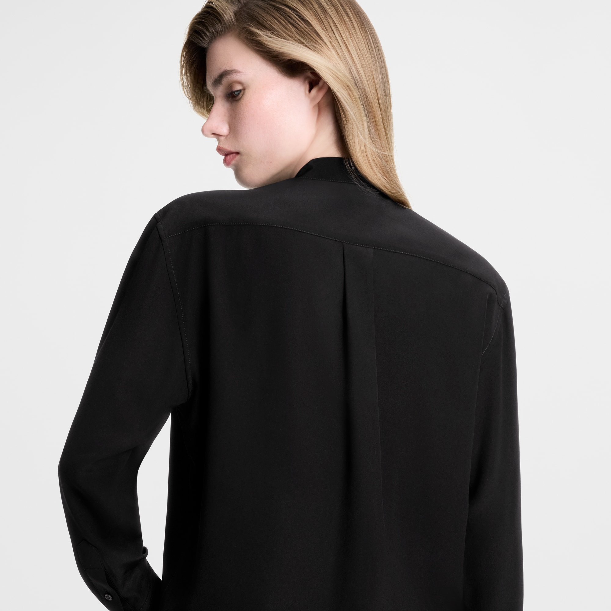 Monogram Accent Lavallière Blouse  in Đồ Nữ