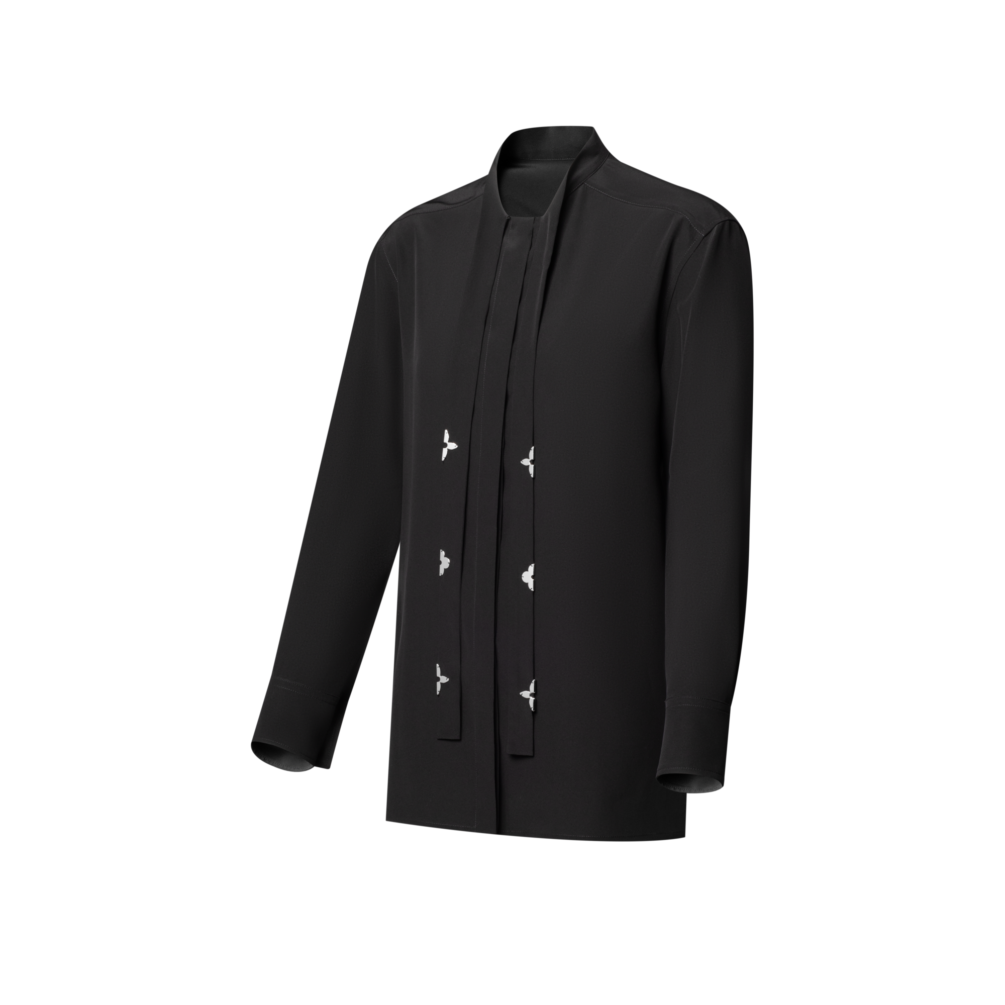 Monogram Accent Lavallière Blouse  in Đồ Nữ