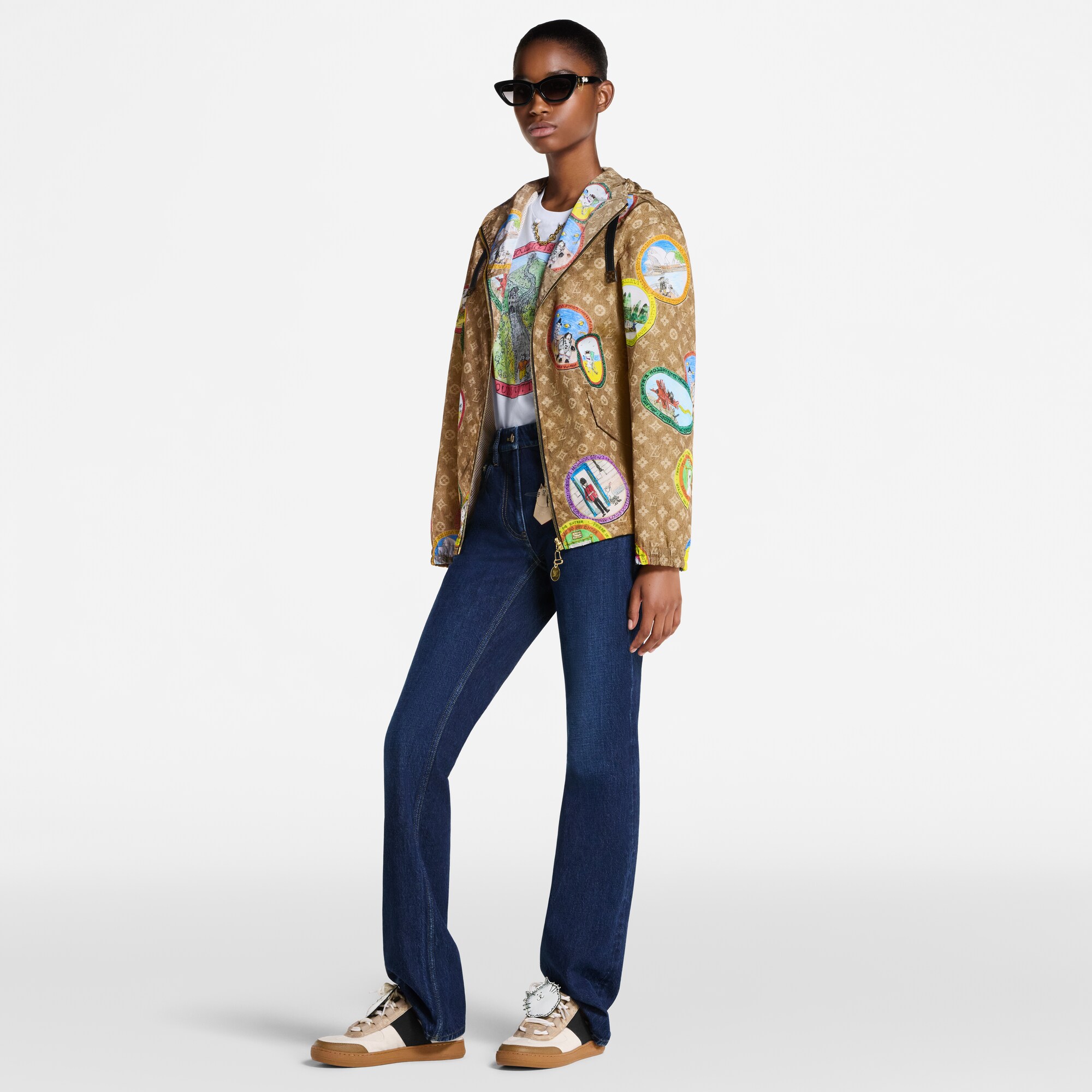 Áo Khoác Parka Họa Tiết Monogram  in Đồ Nữ