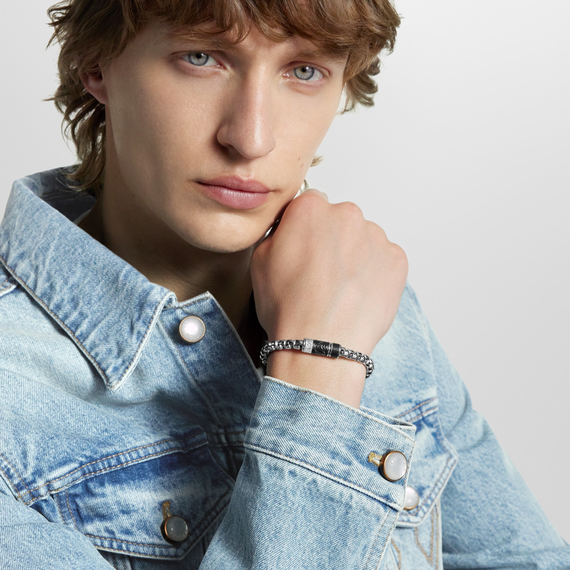 Vòng Tay Monogram Chain . in Đồ Nam