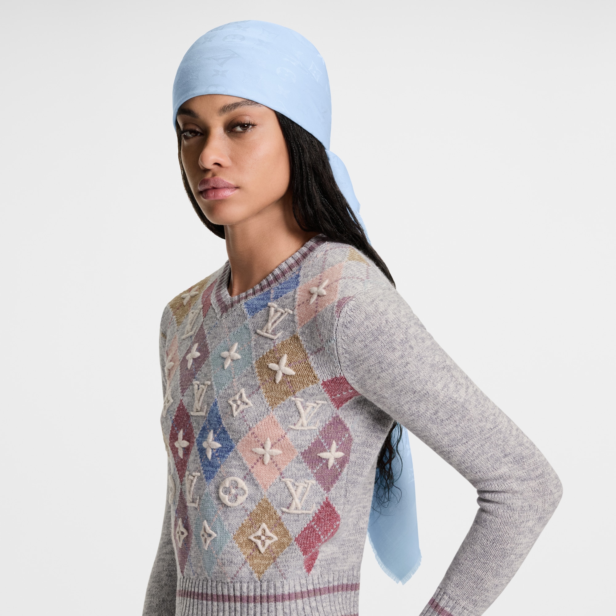 Khăn Choàng Monogram Classic . in Đồ Nữ