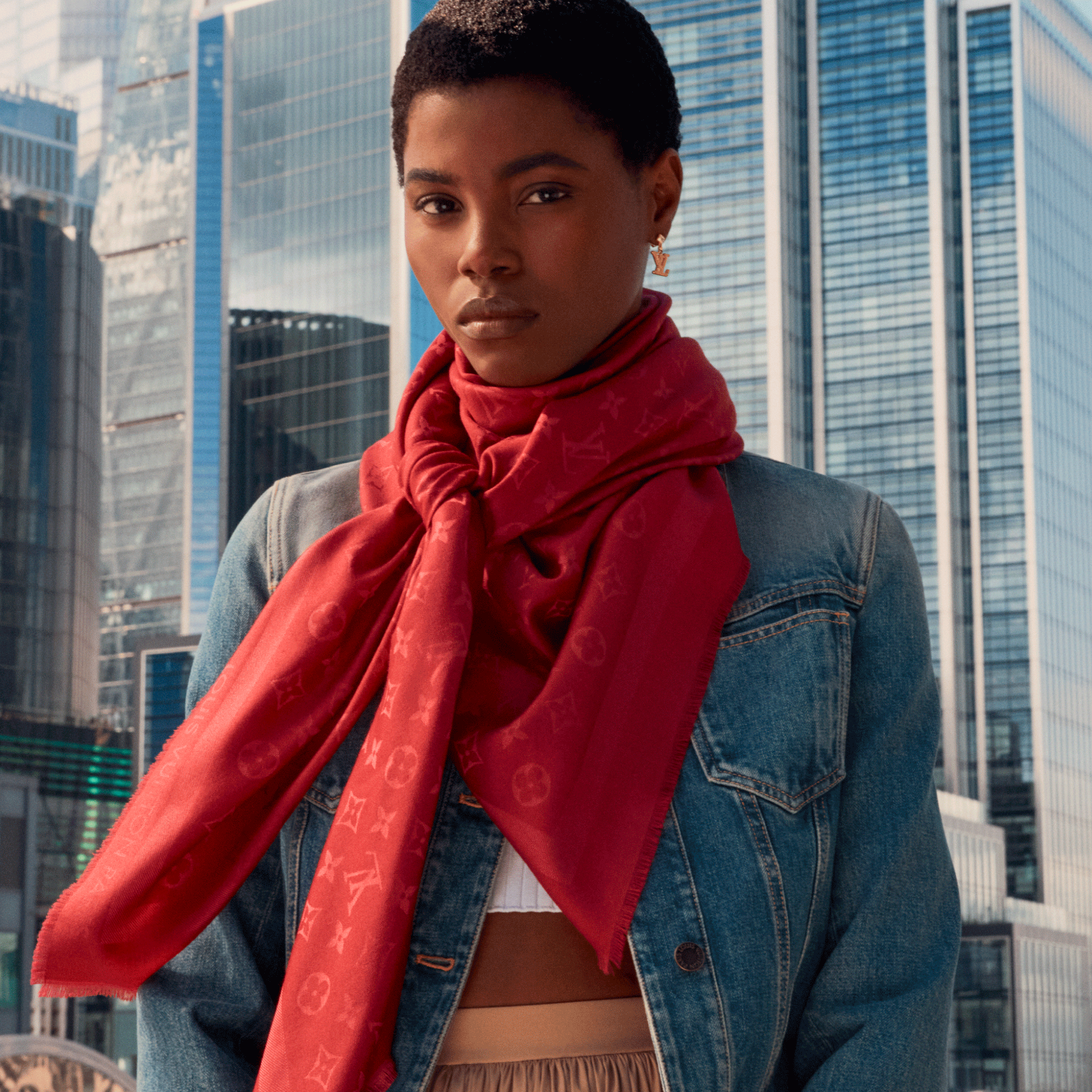 Khăn Choàng Monogram . in Đồ Nữ