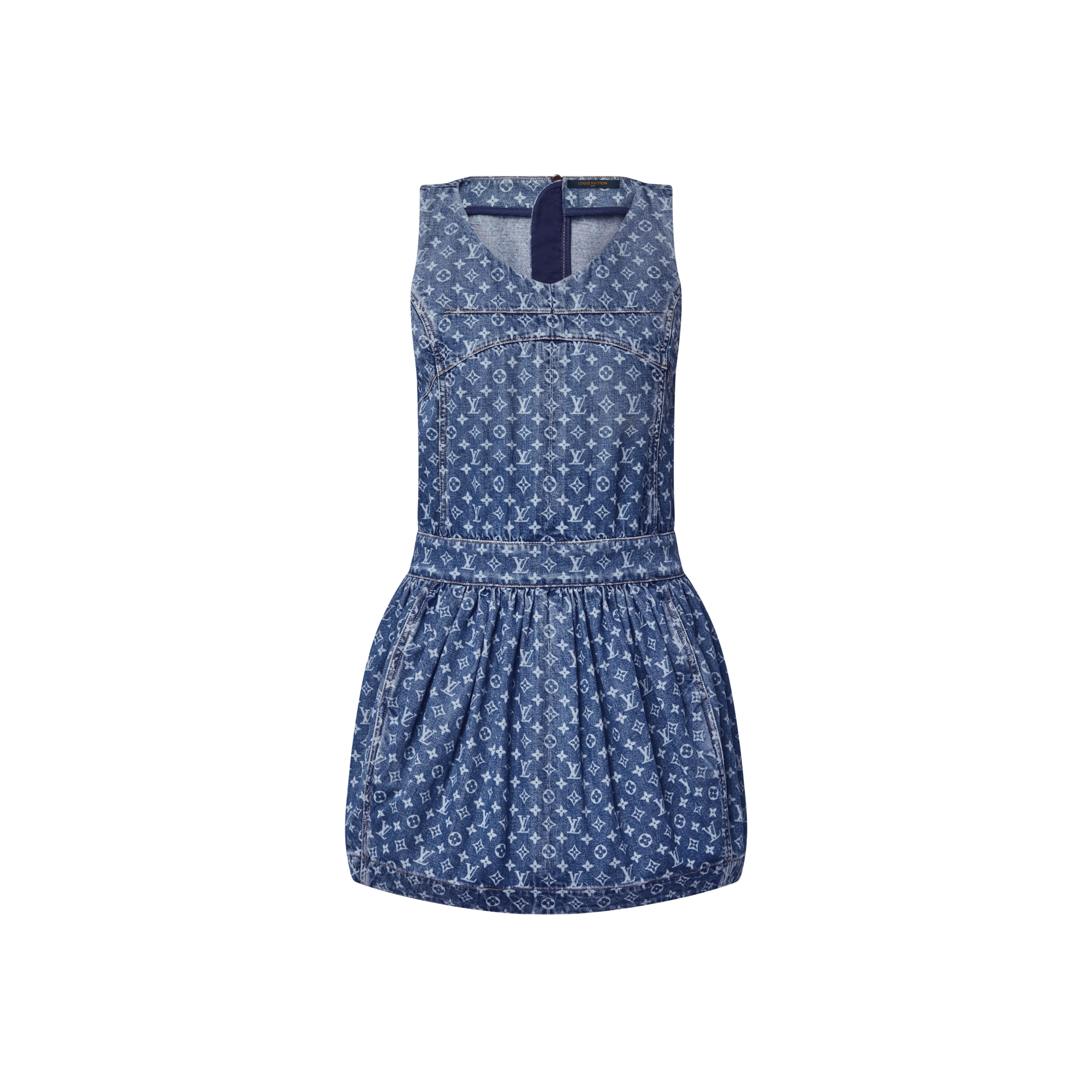 Đầm Denim Họa Tiết Monogram  in Đồ Nữ