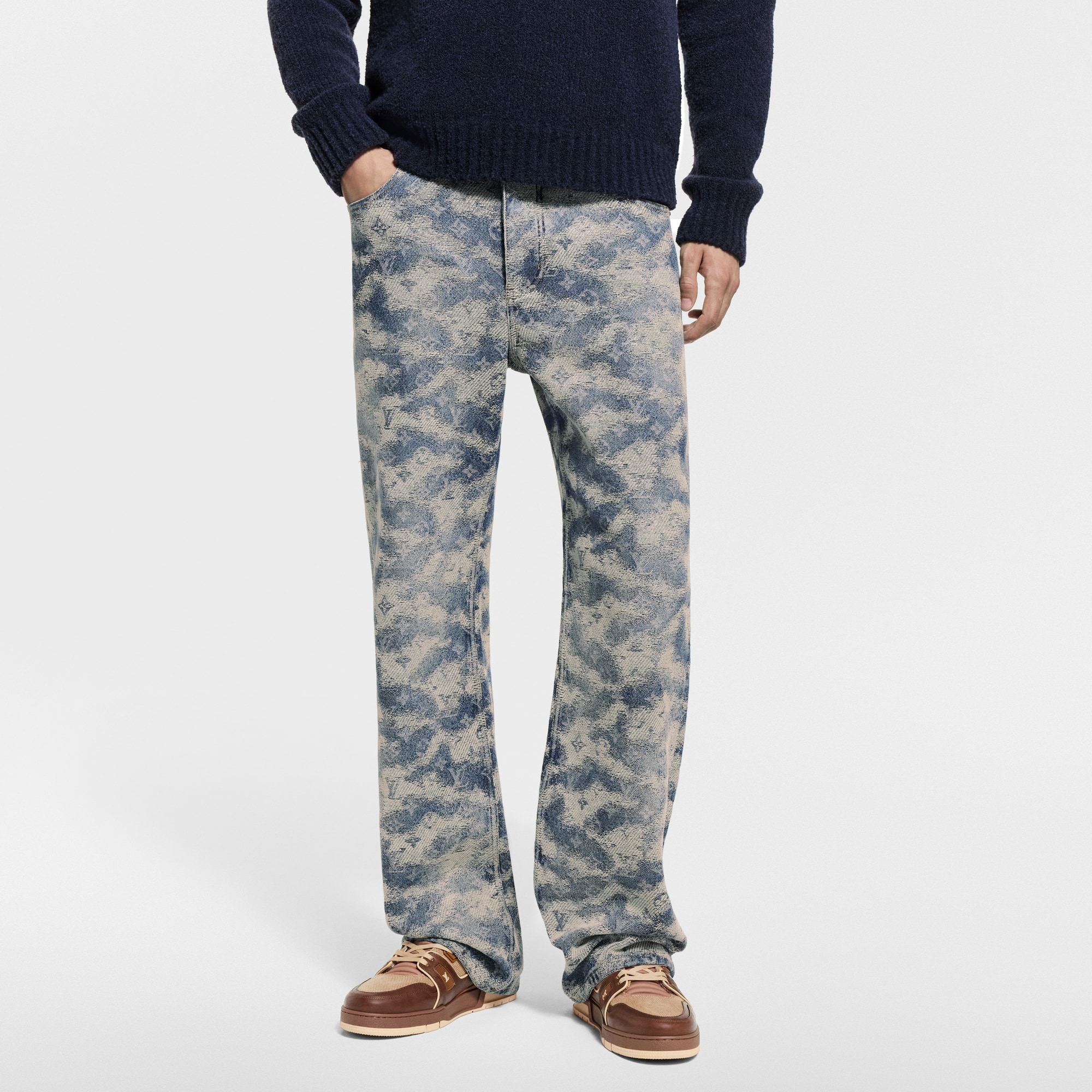 Monogram Denim Skate Pants  in Đồ Nam