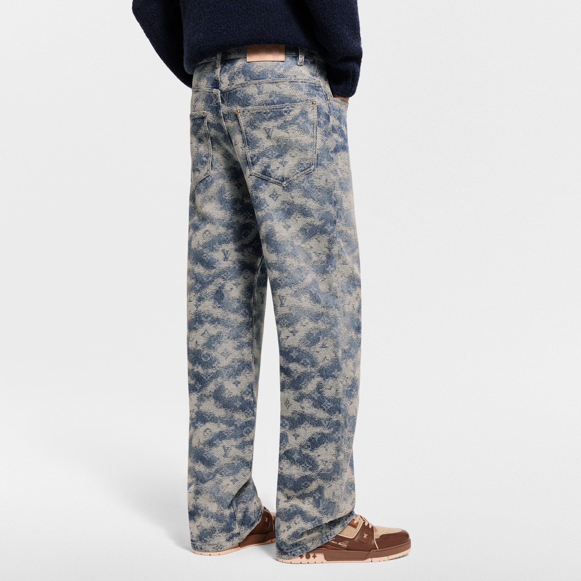 Monogram Denim Skate Pants  in Đồ Nam