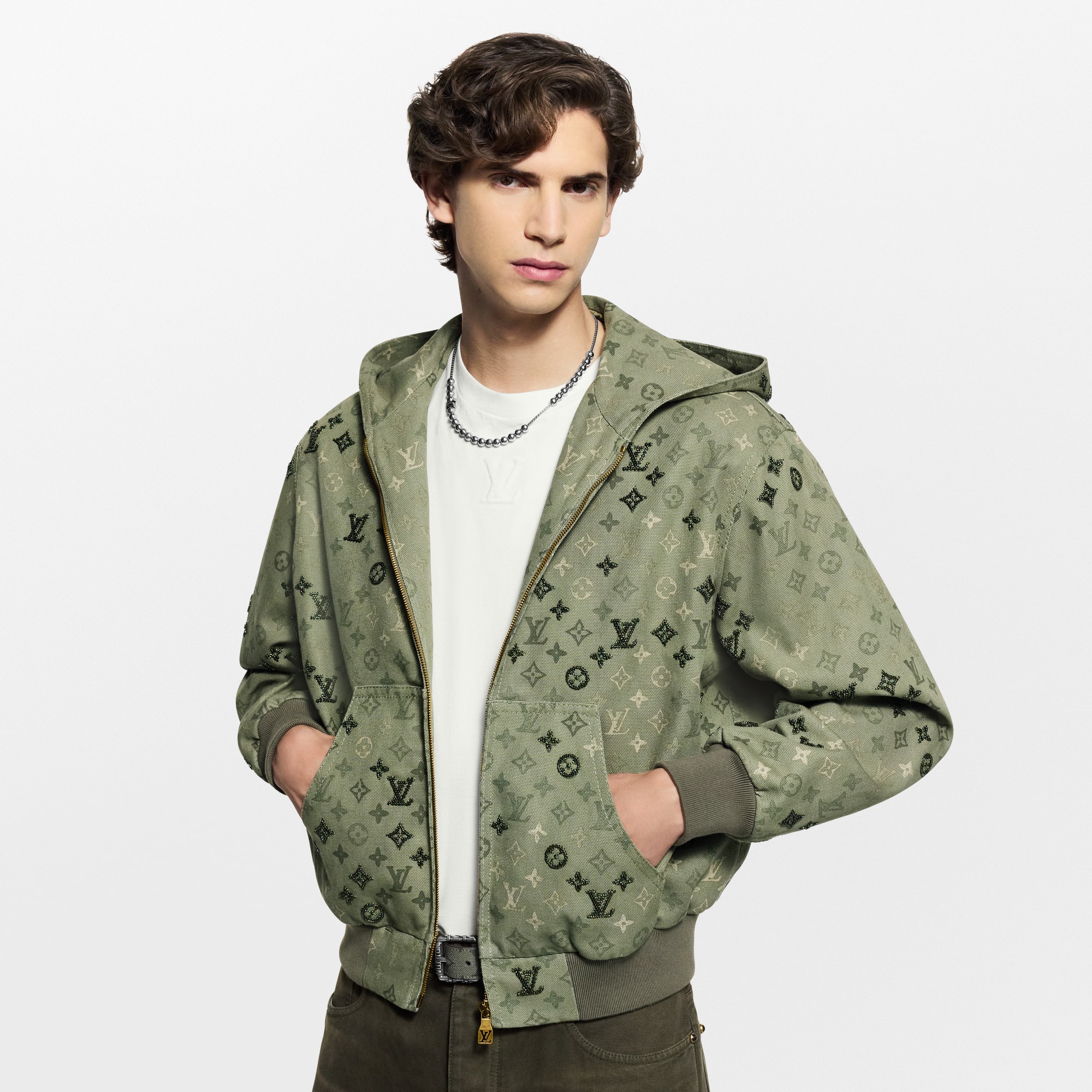 Monogram Embellished Hooded Blouson  in Đồ Nam