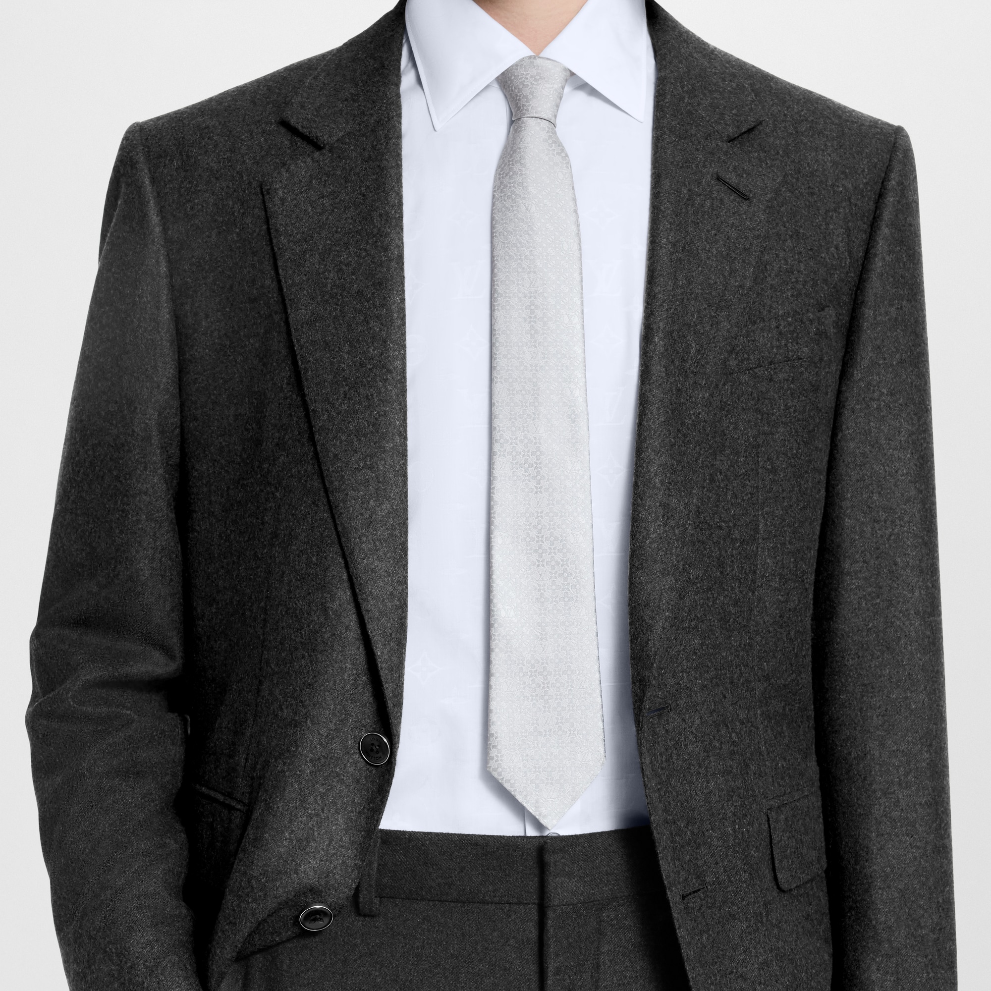 Cà Vạt Monogram Flower . in Đồ Nam