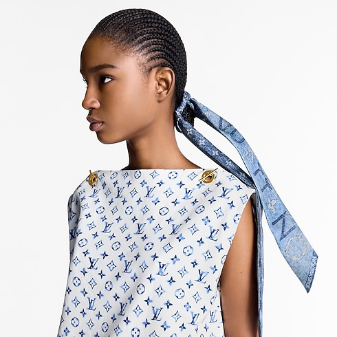 Khăn Lụa Monogram Infinity Denim BB . in Đồ Nữ's Phụ kiện Khăn lụa collections by Louis Vuitton (Thu phóng sản phẩm)