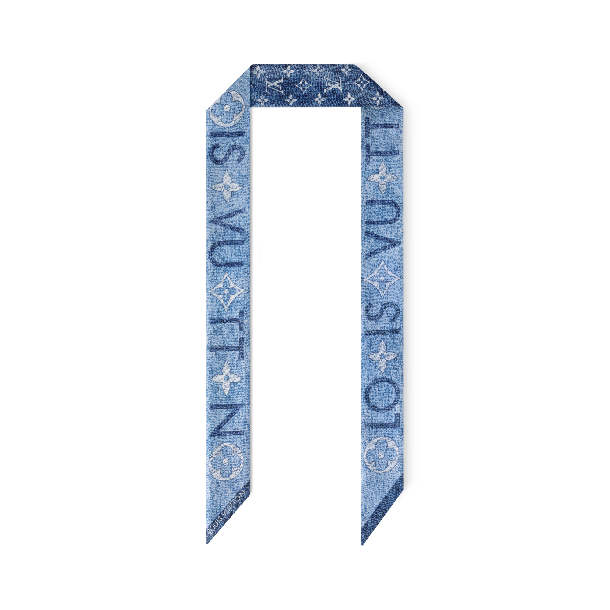 Khăn Lụa Monogram Infinity Denim BB . in Đồ Nữ