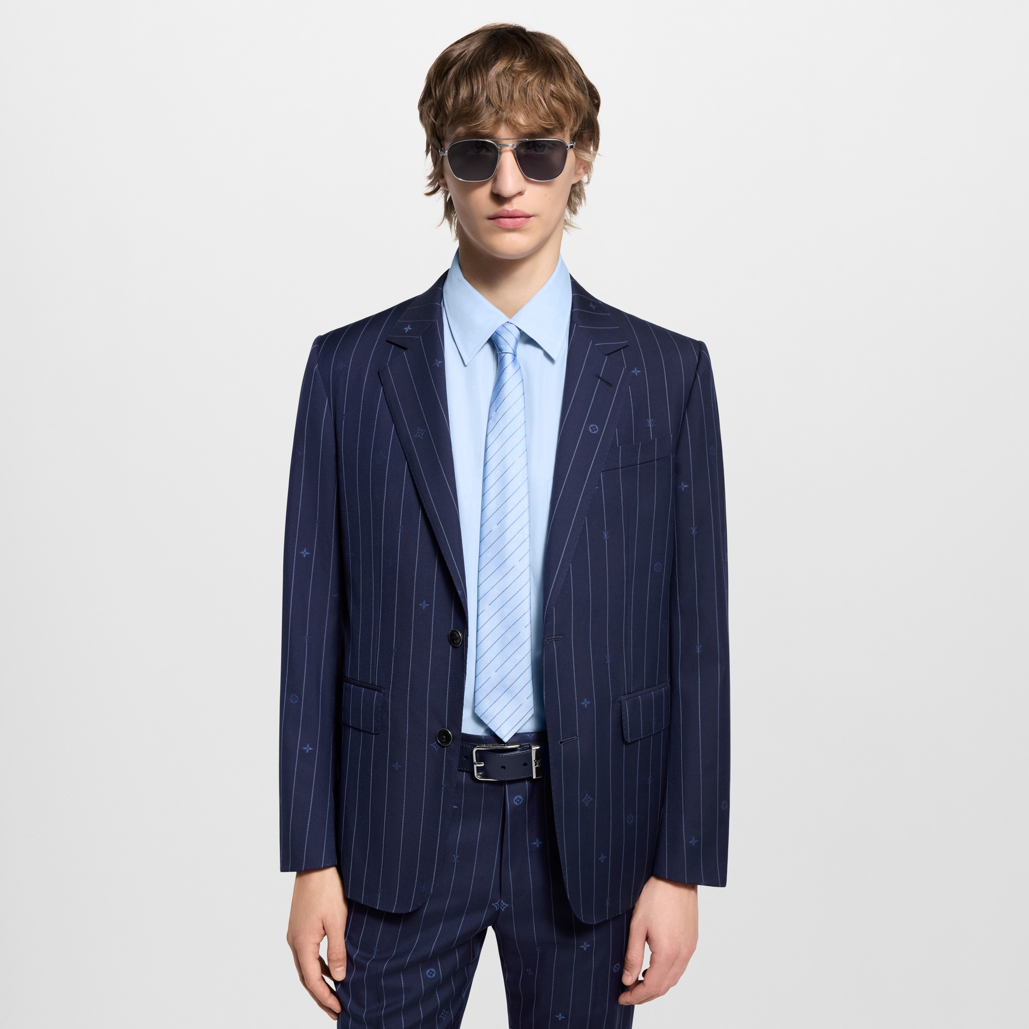 Cà Vạt Monogram Pinstripes . in Đồ Nam