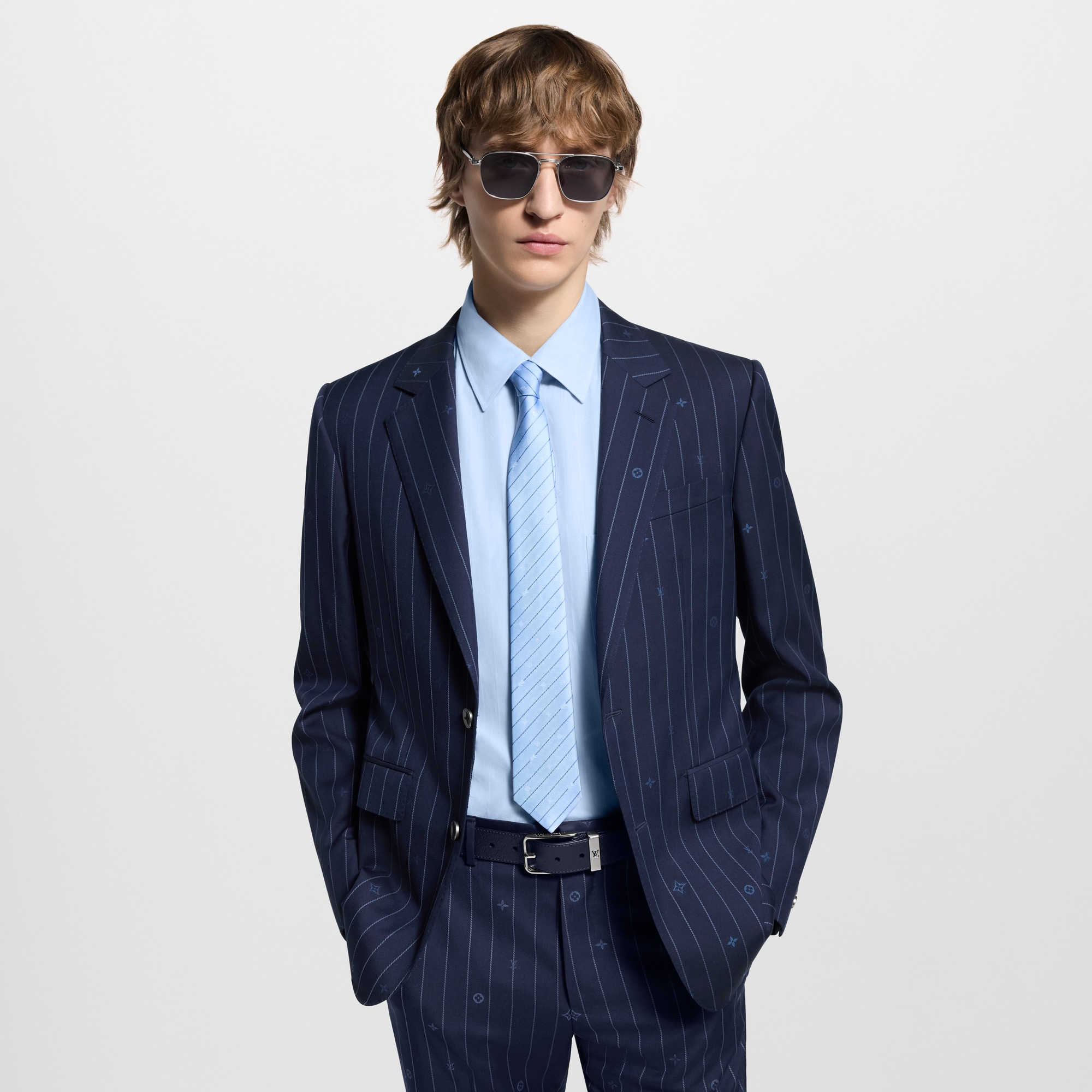 Cà Vạt Monogram Pinstripes . in Đồ Nam