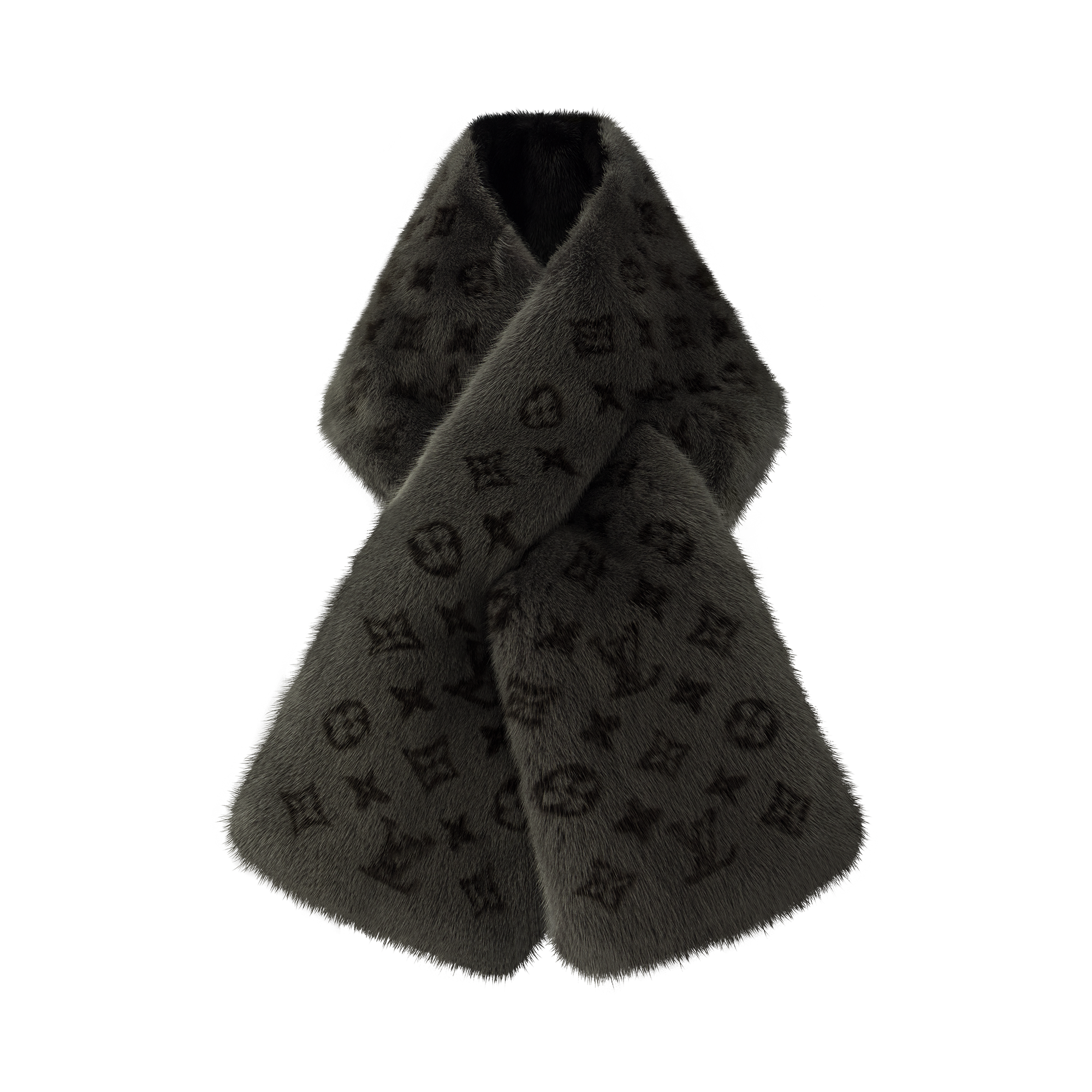 Khăn Quàng Monogram Reverso Fur . in Đồ Nam
