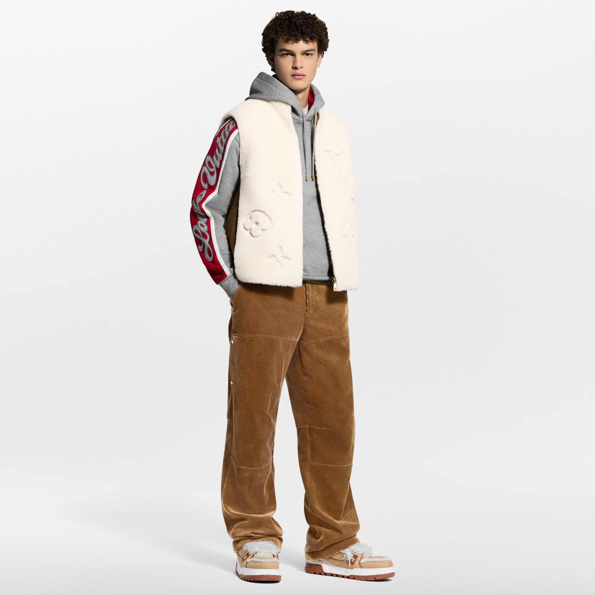 Monogram Shearling Mix Reversible Gilet  in Đồ Nam