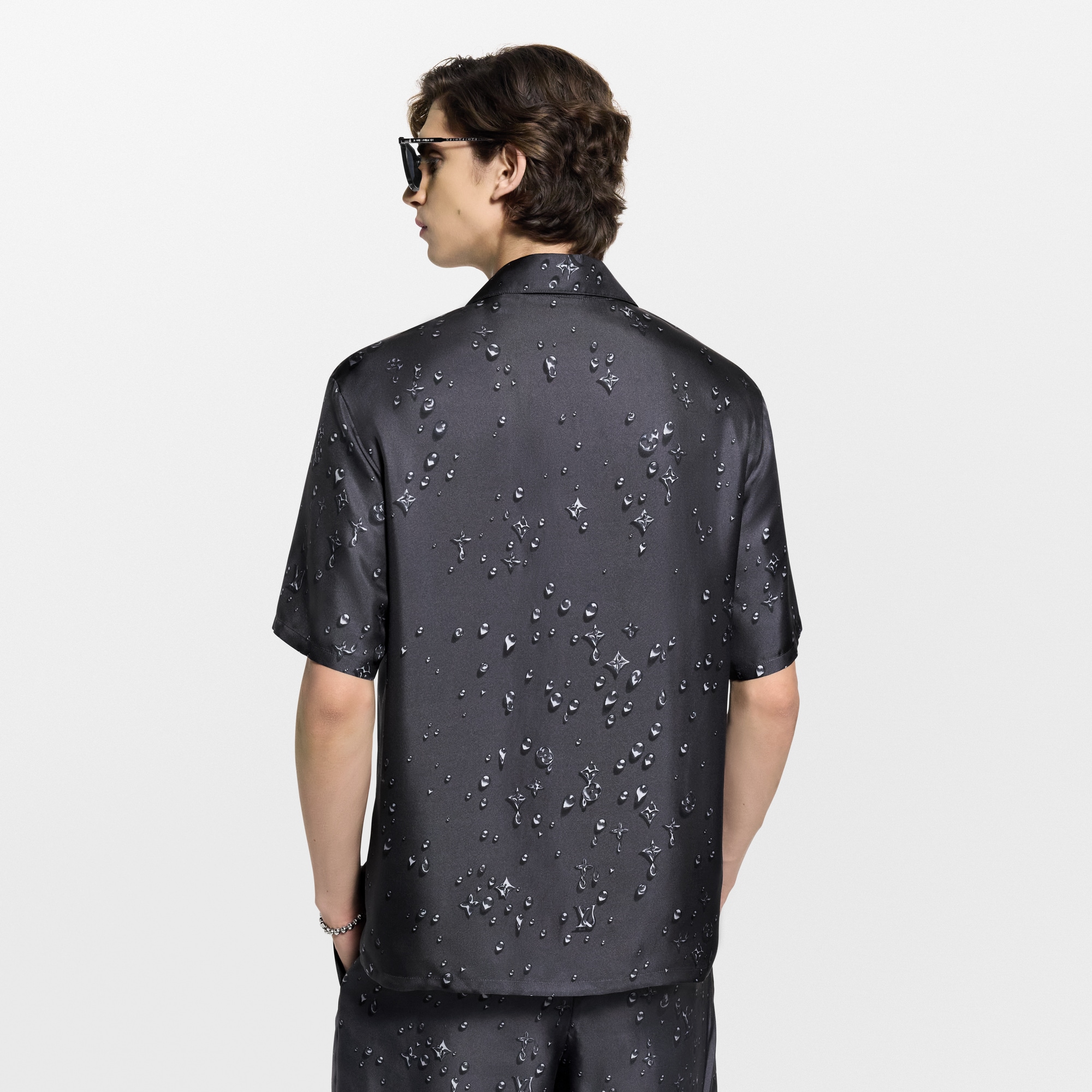 Monogram Short-Sleeved Silk Shirt  in Đồ Nam