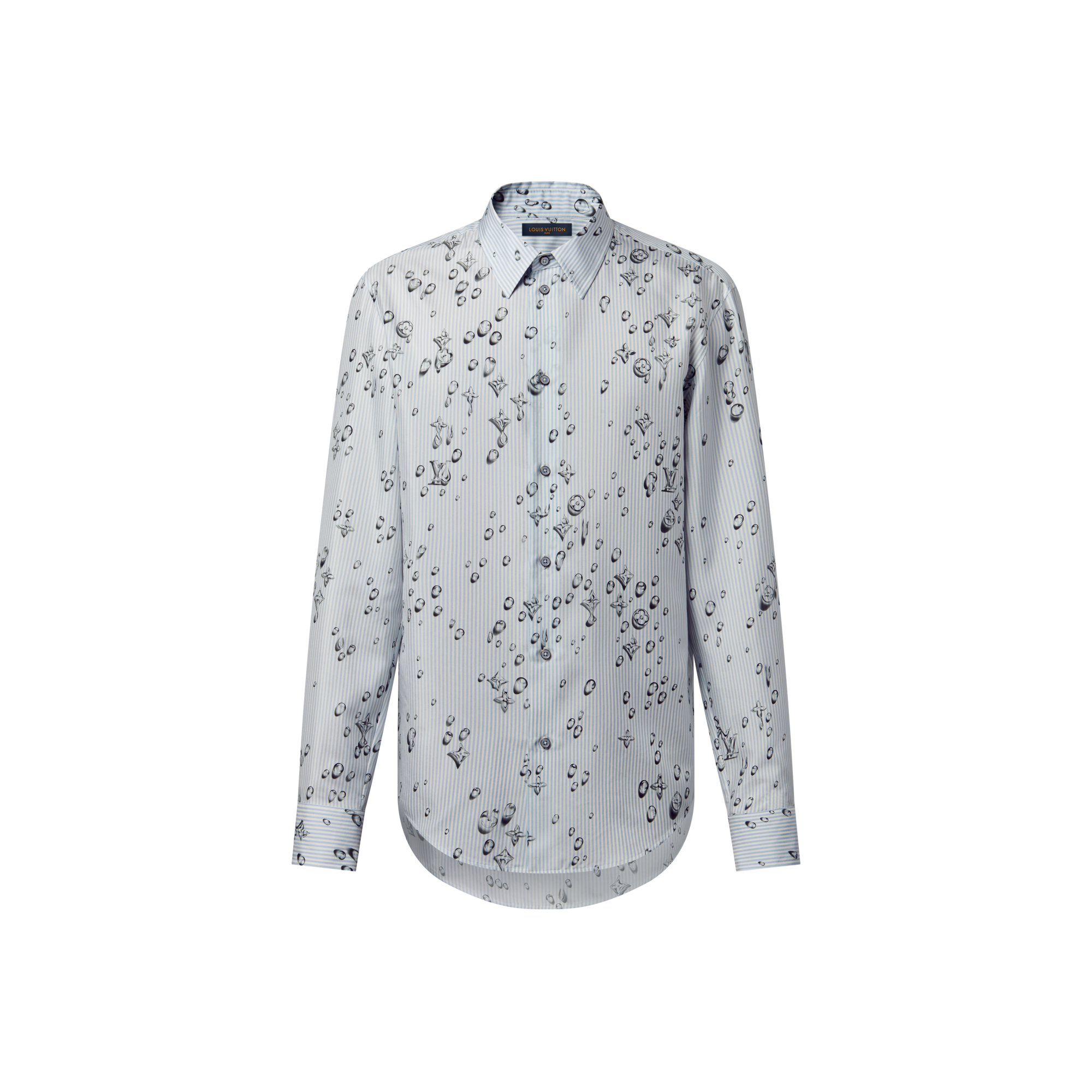 Monogram Striped Silk Shirt  in Đồ Nam