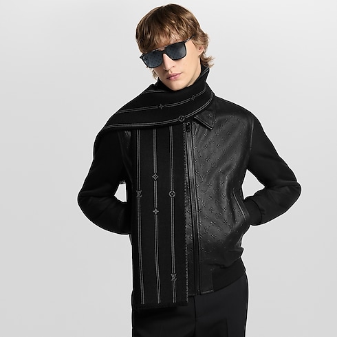 Khăn Quàng Monogram Stripes . in Đồ Nam's Phụ kiện Khăn quàng collections by Louis Vuitton (Thu phóng sản phẩm)