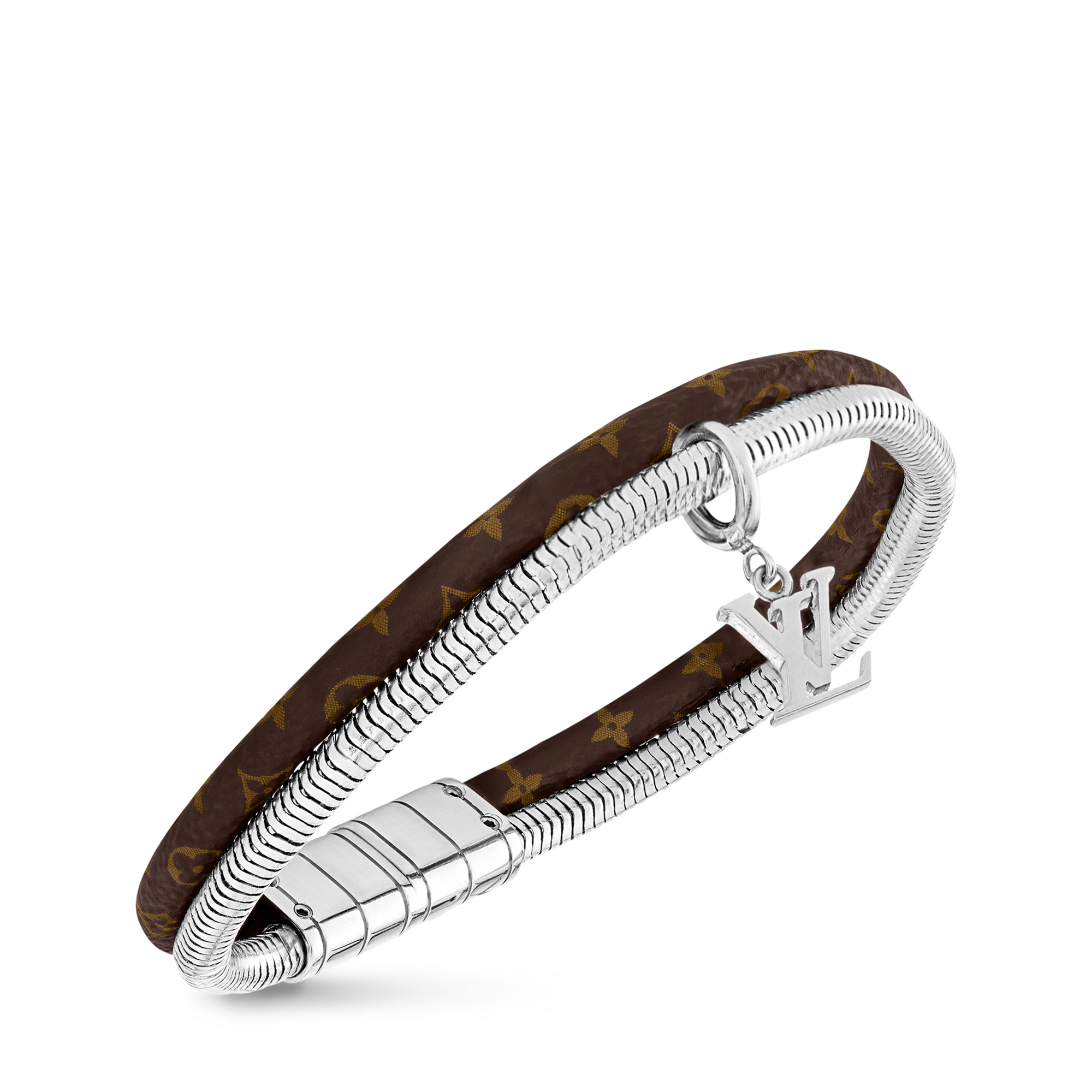 Vòng Tay Monogram Swirl Monogram Eclipse in Đồ Nam