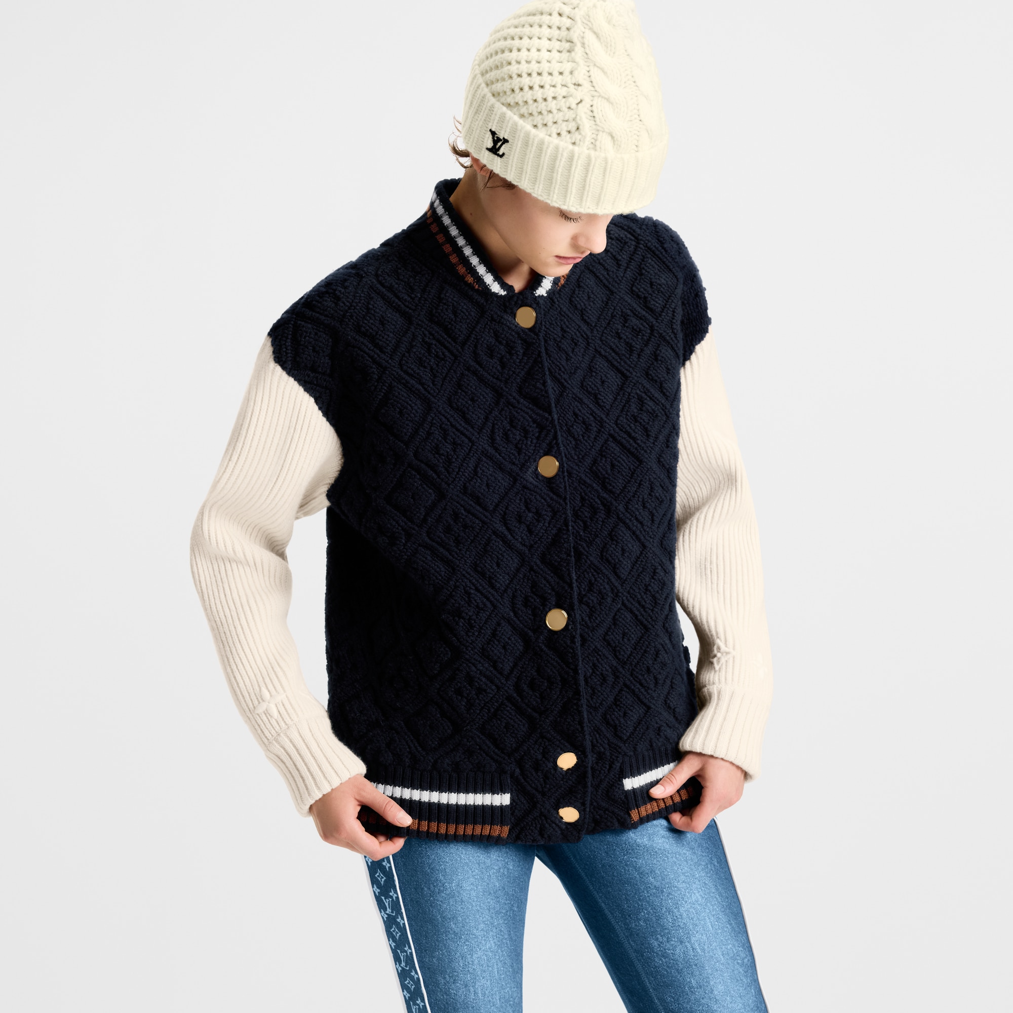 Monogram Toweling Varsity Jacket  in Đồ Nữ