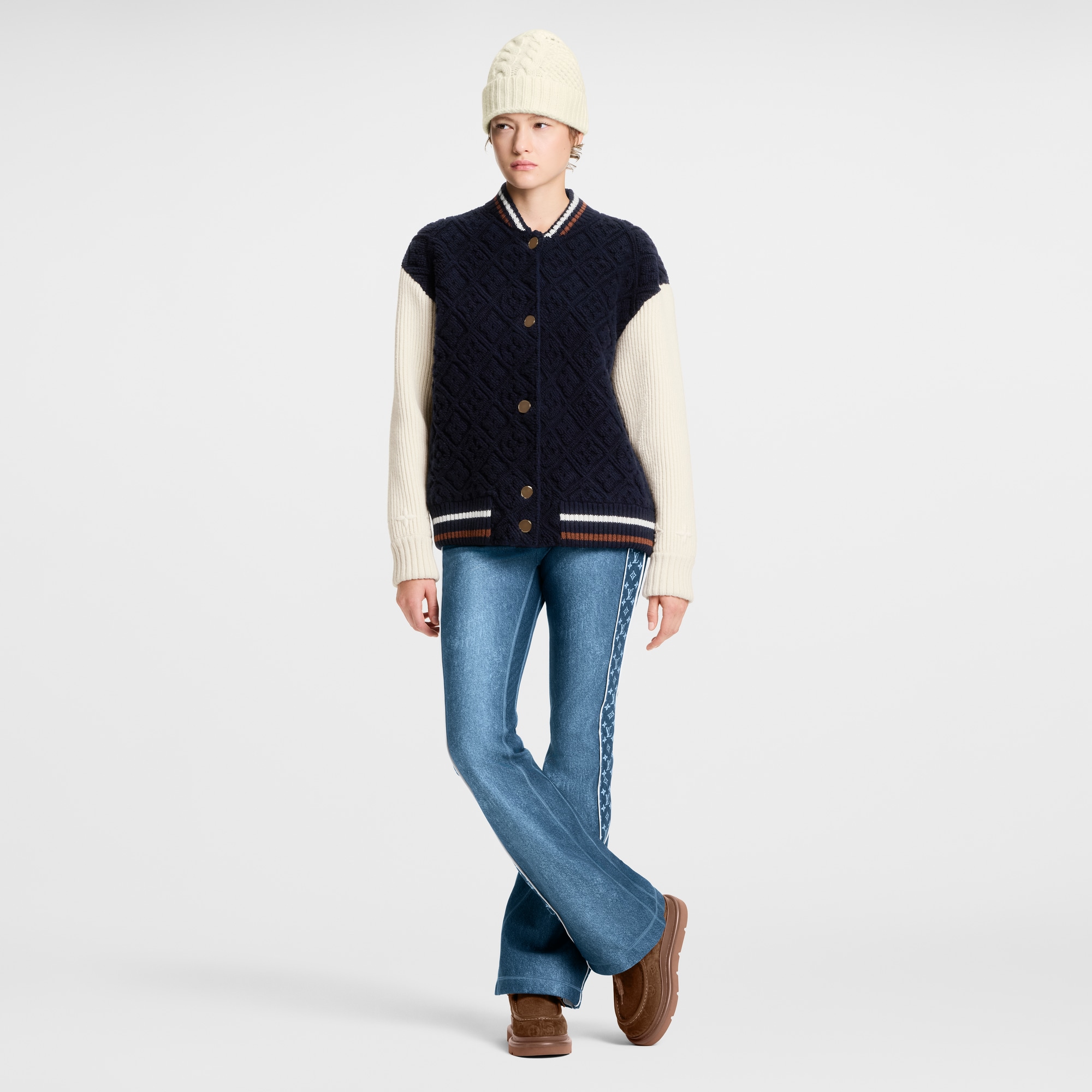 Monogram Toweling Varsity Jacket  in Đồ Nữ