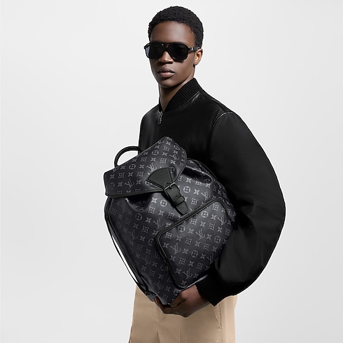 Ba Lô Montsouris Monogram Eclipse in Đồ Nam's Túi All Collections collections by Louis Vuitton (Thu phóng sản phẩm)