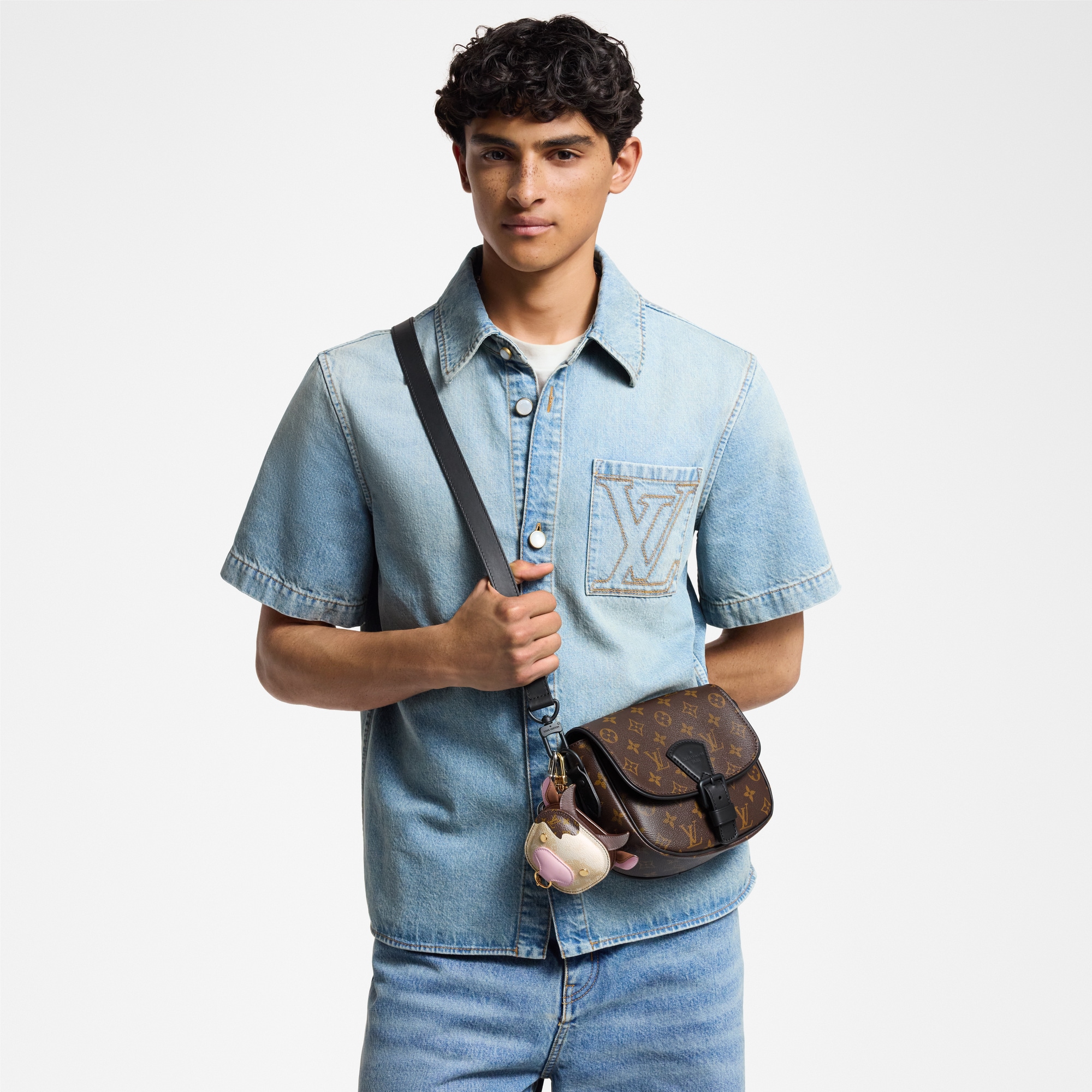 Túi Montsouris Messenger PM Monogram Macassar in Đồ Nam