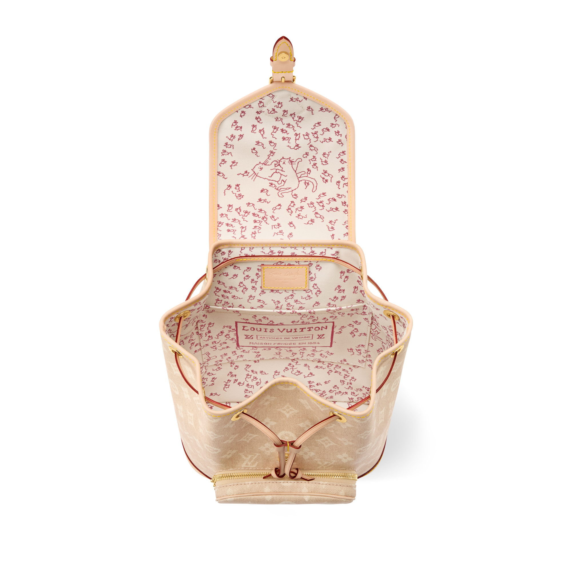 Ba Lô Montsouris PM Các loại Monogram Canvas khác in Đồ Nữ