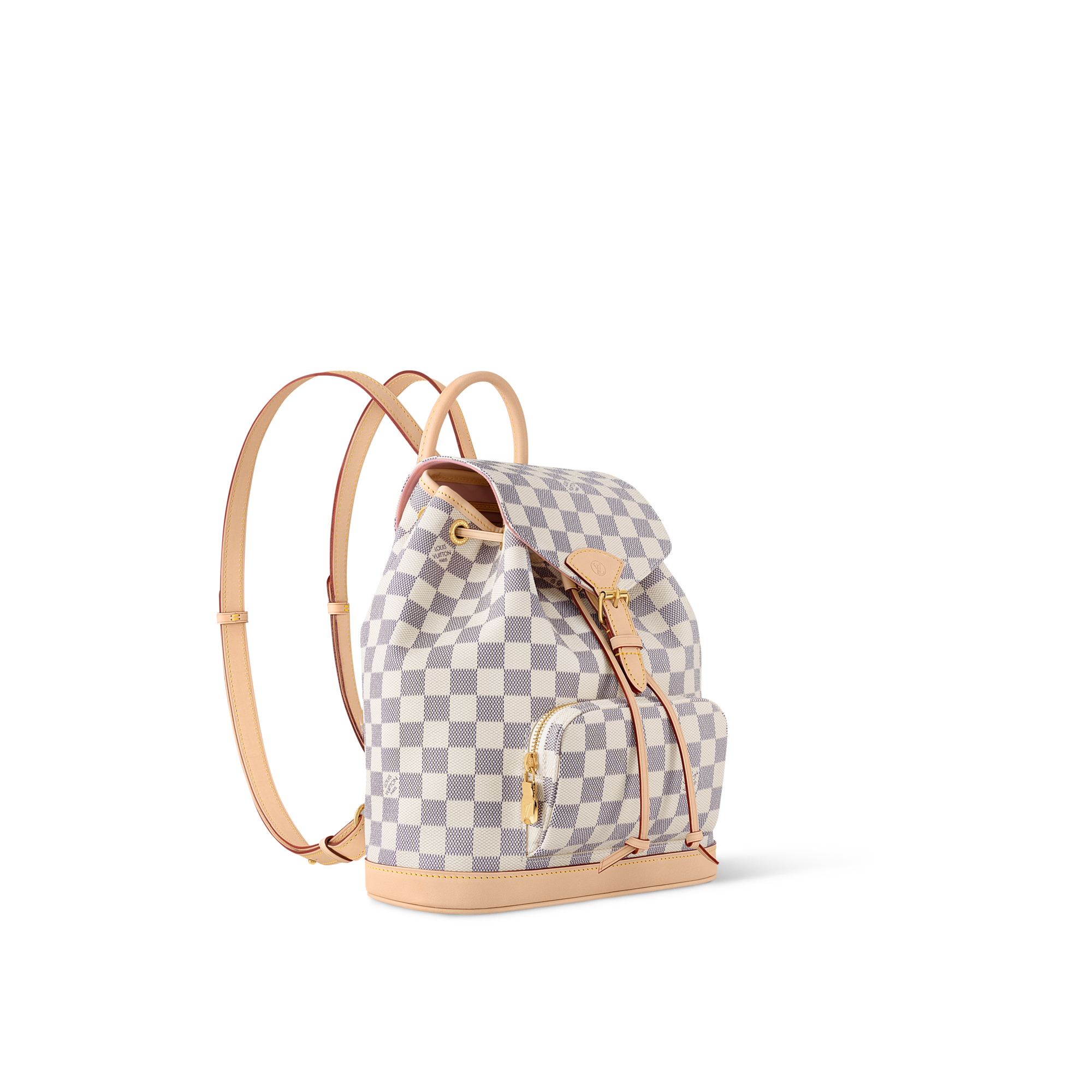 Ba Lô Montsouris PM Damier Azur Canvas in Túi và Phụ kiện bằng da