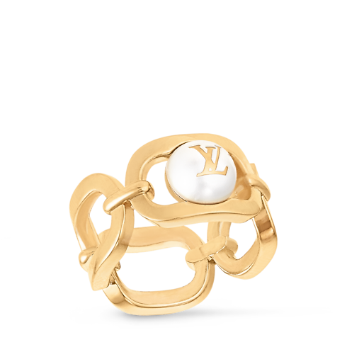 Nhẫn My LV Chain Pearls . in Đồ Nữ's Trang sức thời trang Nhẫn collections by Louis Vuitton (Thu phóng sản phẩm)