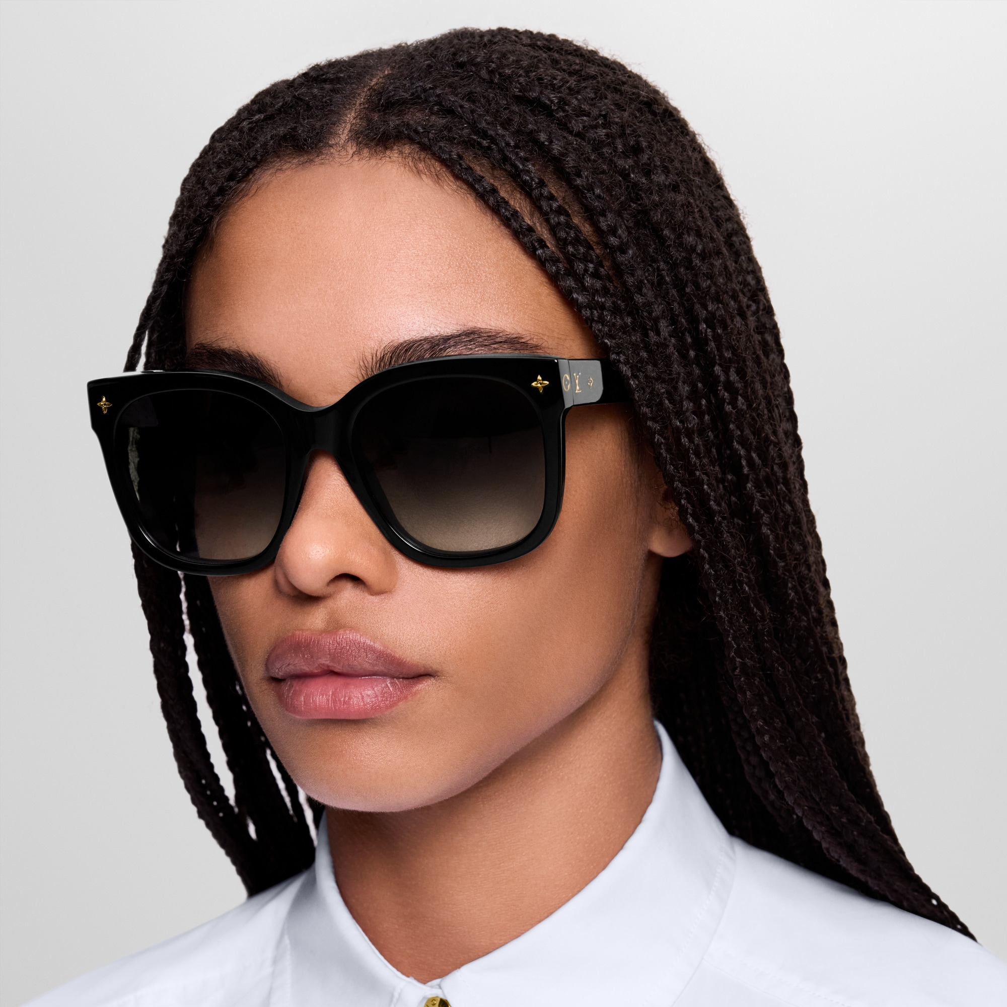 Mắt Kính Dáng Mắt Mèo My Monogram . in Đồ Nữ