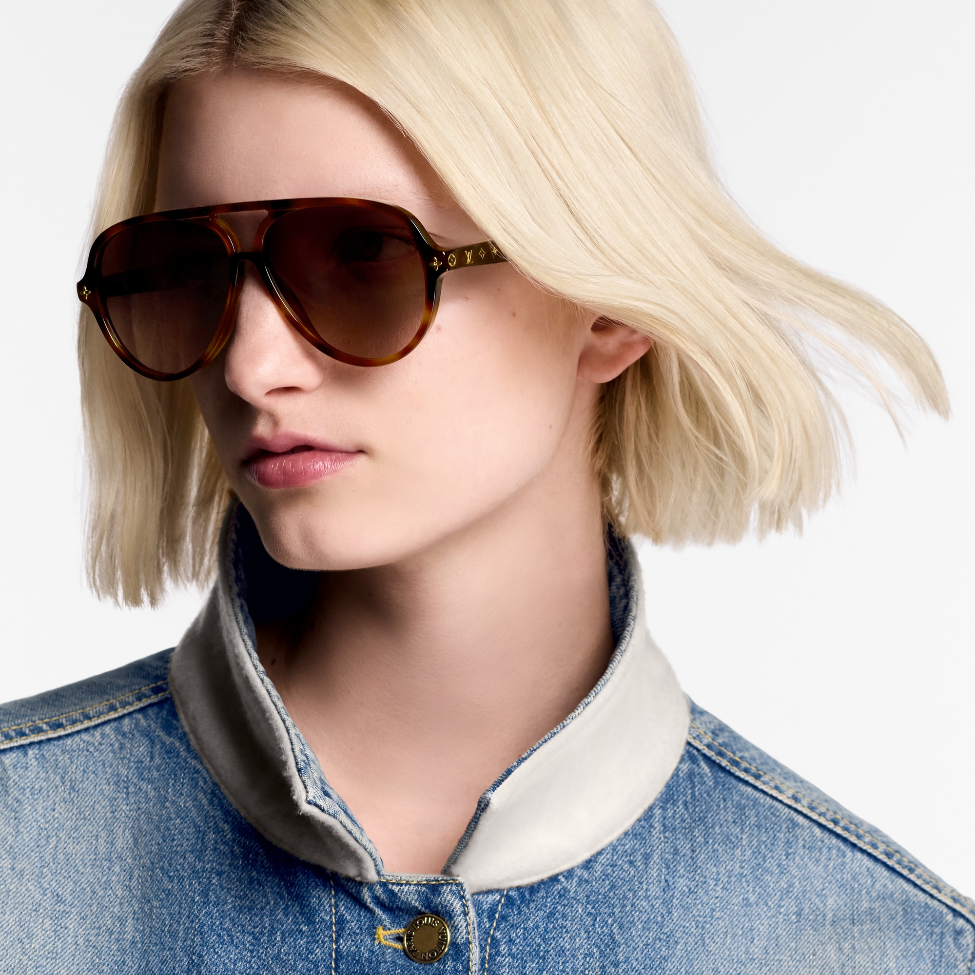 Mắt Kính My Monogram Fame Pilot . in Đồ Nữ