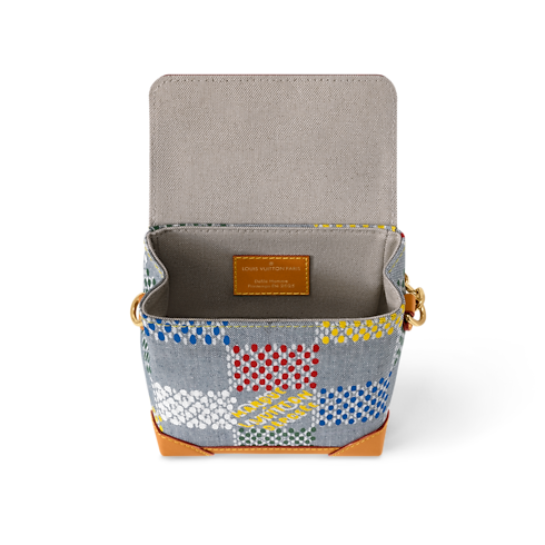 Túi Nano Steamer Damier Ebene Canvas in Đồ Nam's Túi ví đa năng và Phụ kiện bằng da Túi mini collections by Louis Vuitton (Thu phóng sản phẩm)