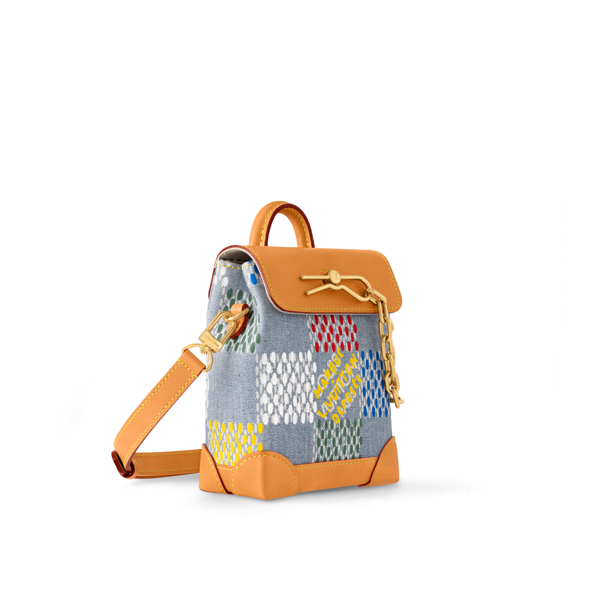 Túi Nano Steamer Damier Ebene Canvas in Đồ Nam