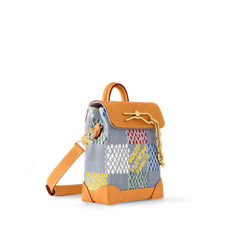 Túi Nano Steamer Damier Ebene Canvas in Đồ Nam's Túi ví đa năng và Phụ kiện bằng da Túi mini collections by Louis Vuitton (Thu phóng sản phẩm)