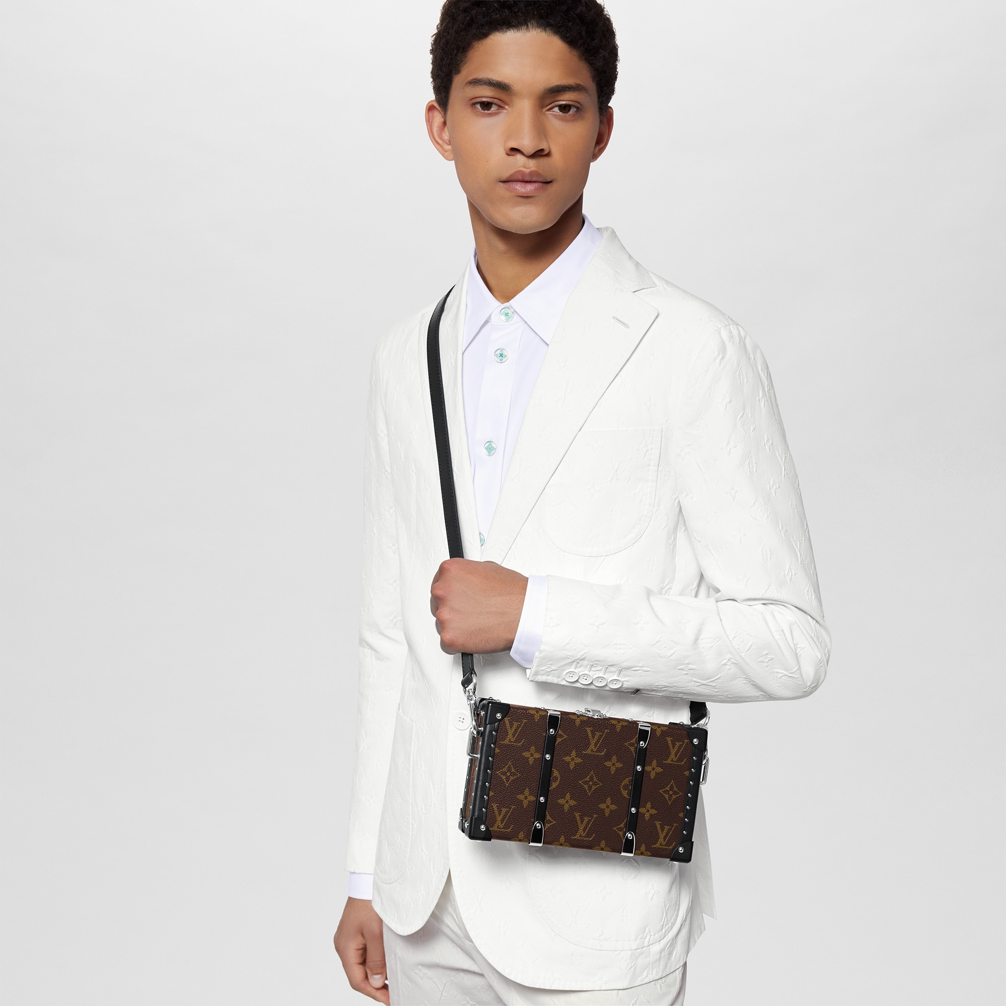 Túi Dạng Hộp Neo Wallet Trunk Monogram Macassar in Les Extraordinaires