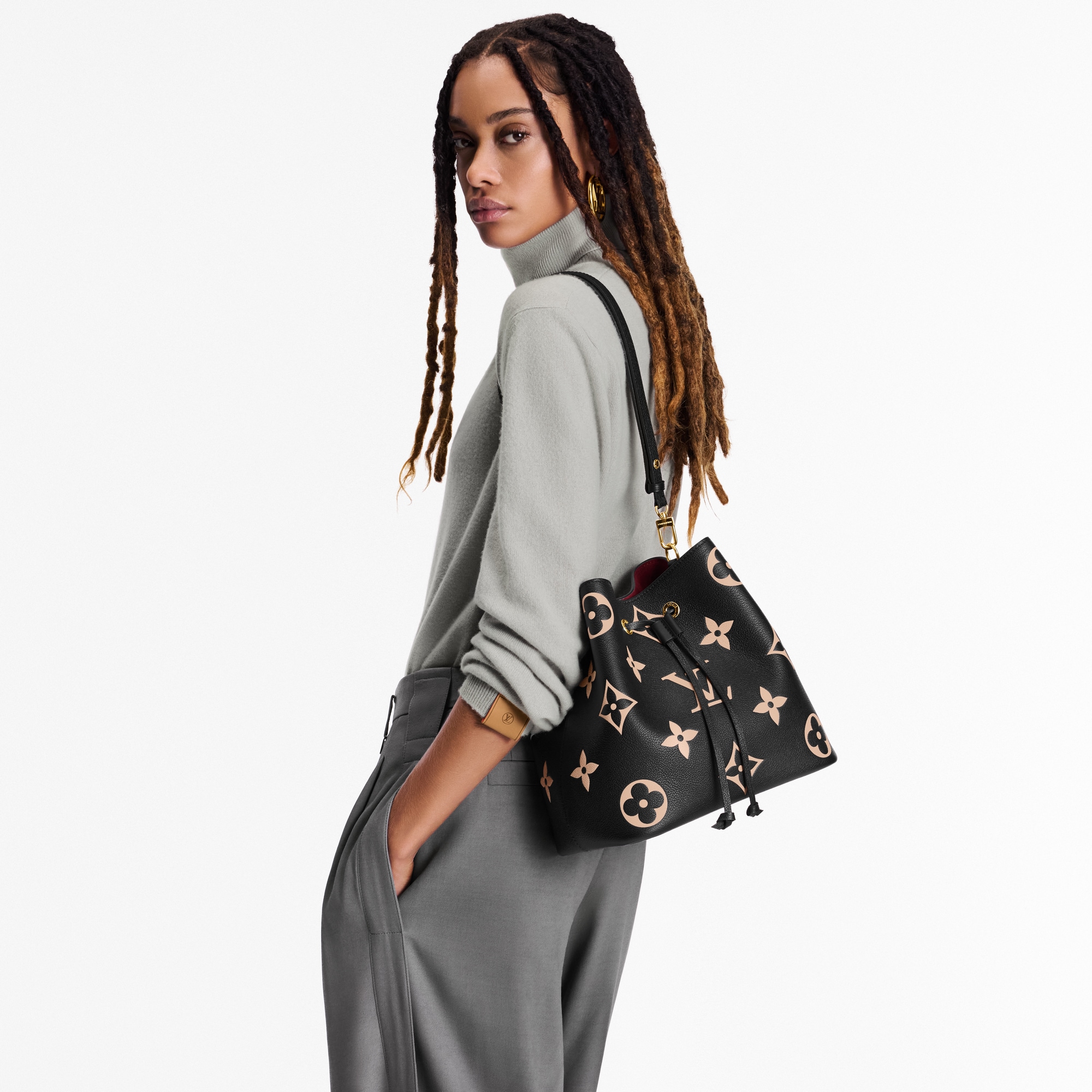 Túi NéoNoé MM Da Bicolor Monogram Empreinte in Đồ Nữ