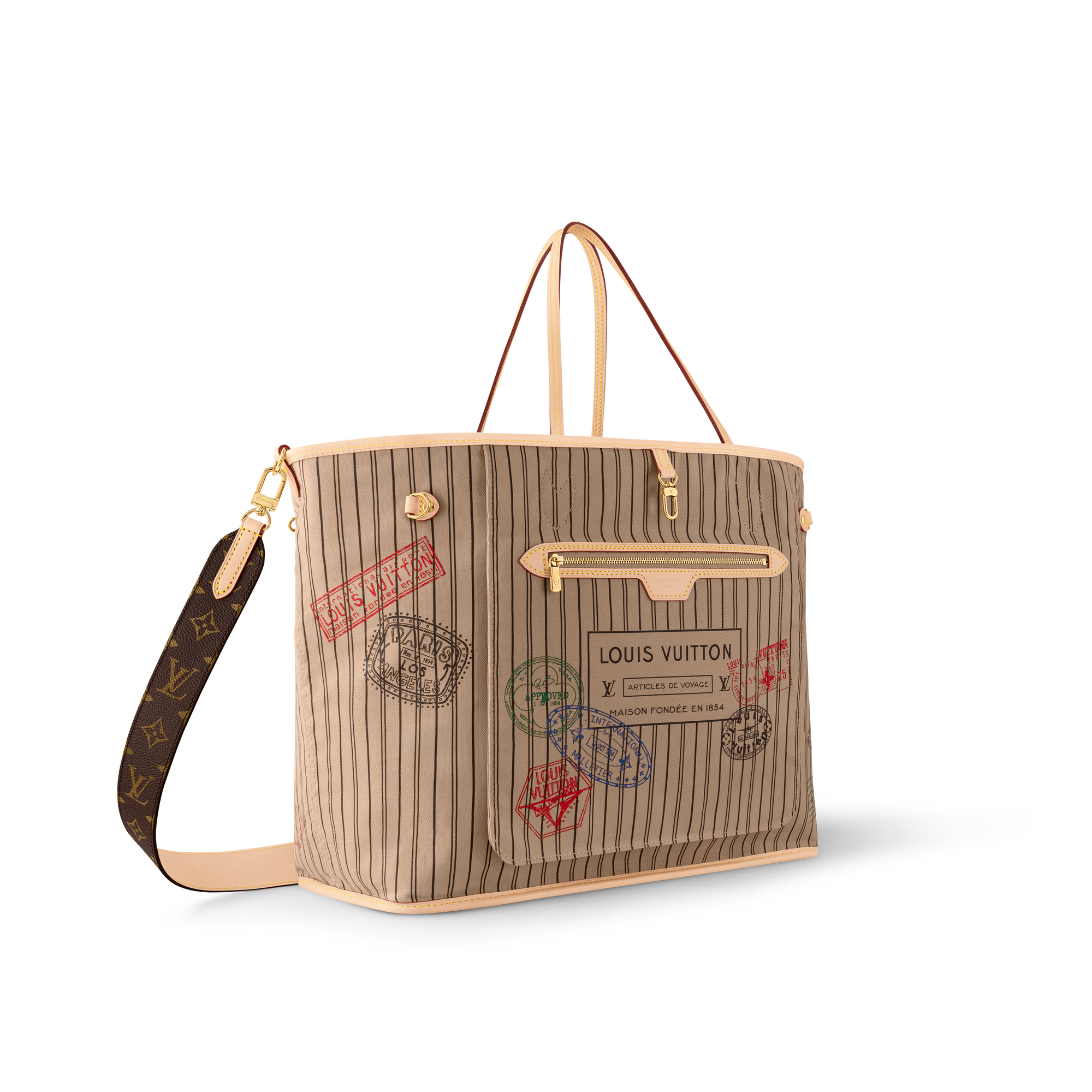 Túi Neverfull Bandoulière Inside Out GM Monogram in Túi và Phụ kiện bằng da