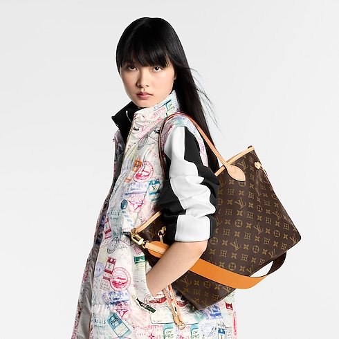 Túi Neverfull Bandoulière Inside Out MM Monogram in Túi và Phụ kiện bằng da's Túi xách nữ Túi biểu tượng collections by Louis Vuitton (Thu phóng sản phẩm)