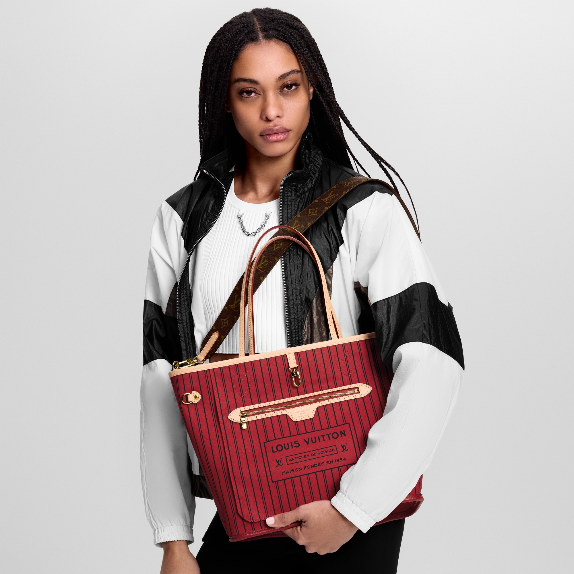 Túi Neverfull Bandoulière Inside Out MM Monogram in Túi và Phụ kiện bằng da